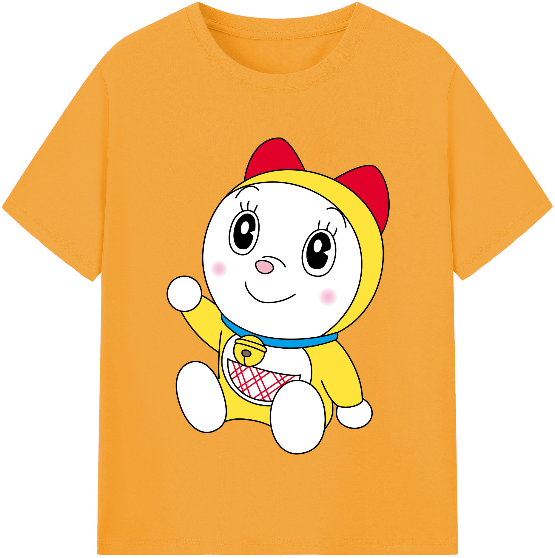 （画像用） ドラえもん ドラミ Doraemon Dorami レディースカジュアルプリントTシャツ（綿100％）
