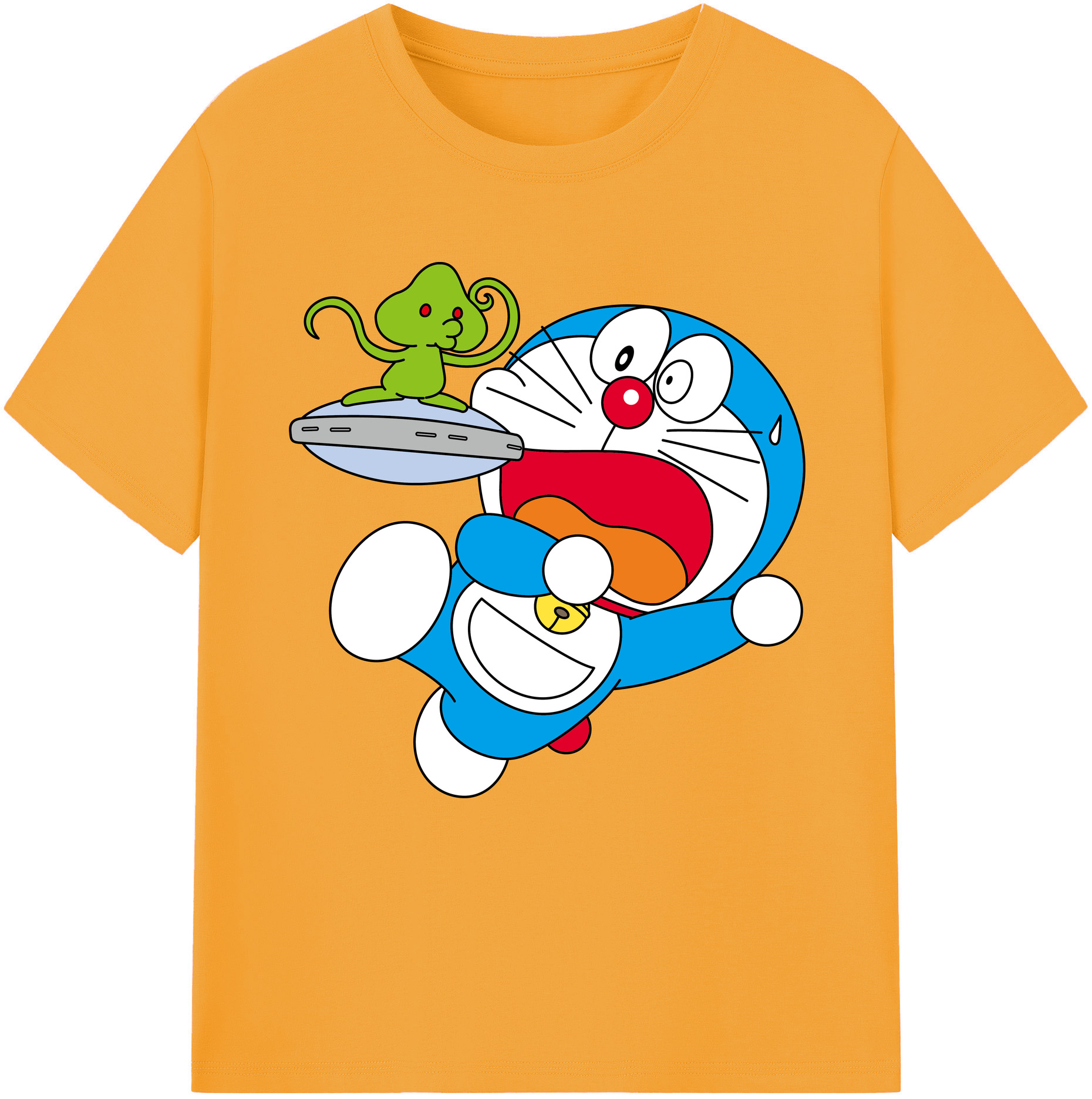 （画像用） ドラえもん Doraemon レディースカジュアルプリントTシャツ（綿100％）