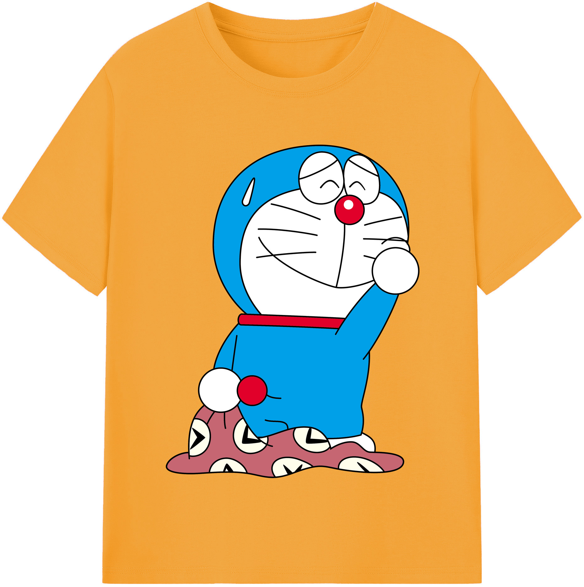 （画像用） ドラえもん Doraemon レディースカジュアルプリントTシャツ（綿100％）