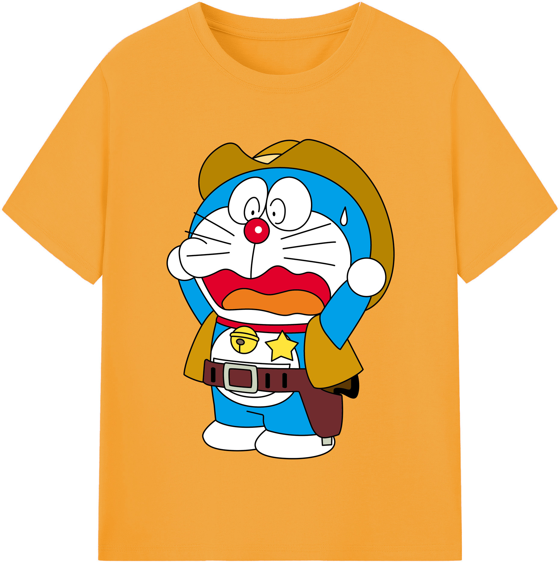 （画像用） ドラえもん Doraemon レディースカジュアルプリントTシャツ（綿100％）
