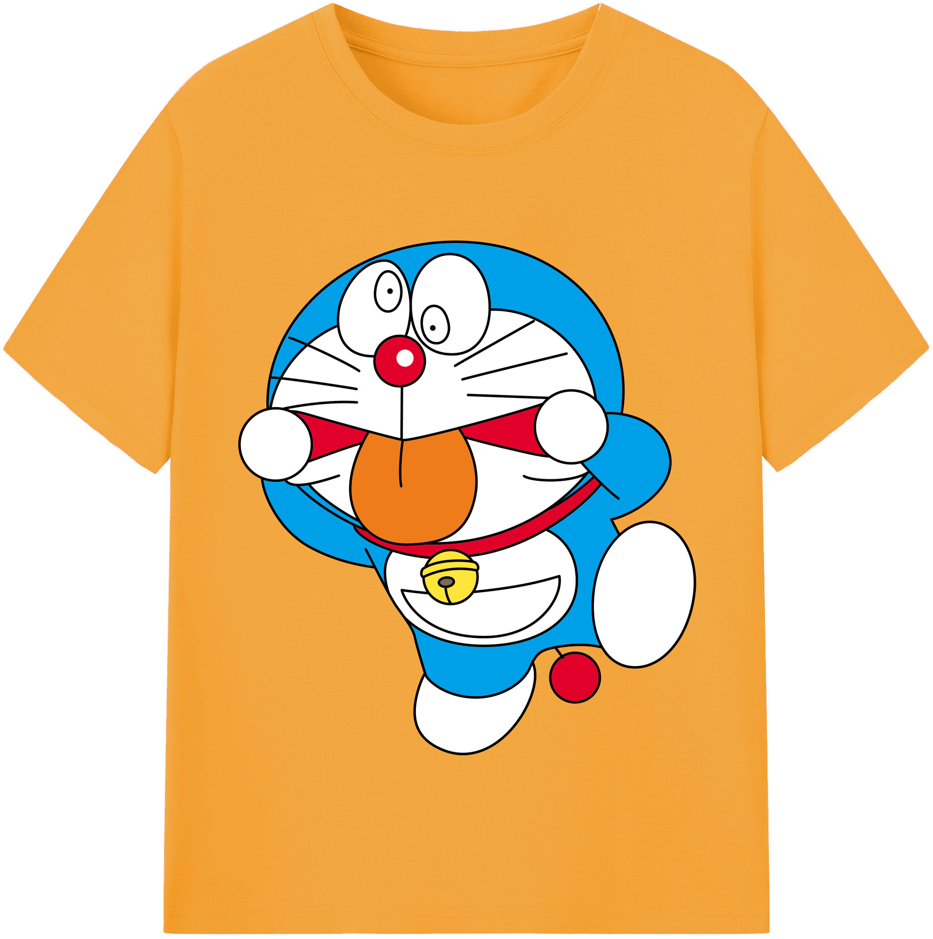（画像用） ドラえもん Doraemon レディースカジュアルプリントTシャツ（綿100％）