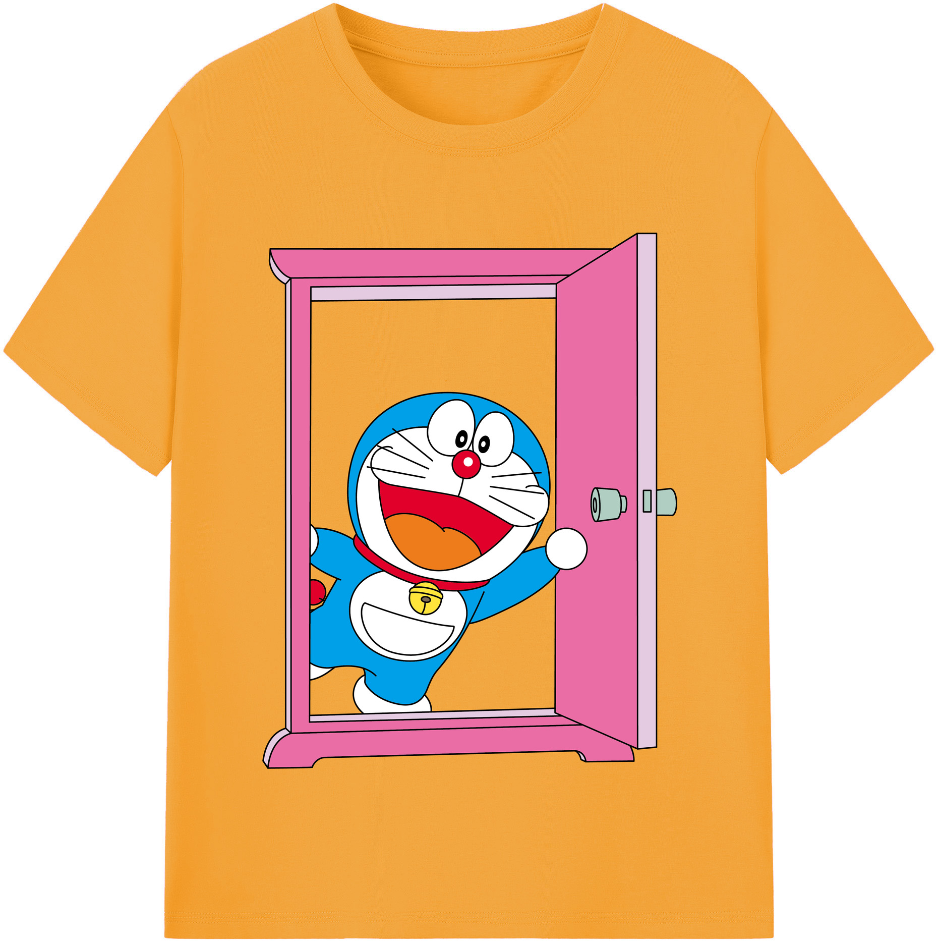 （画像用） ドラえもん Doraemon レディースカジュアルプリントTシャツ（綿100％）