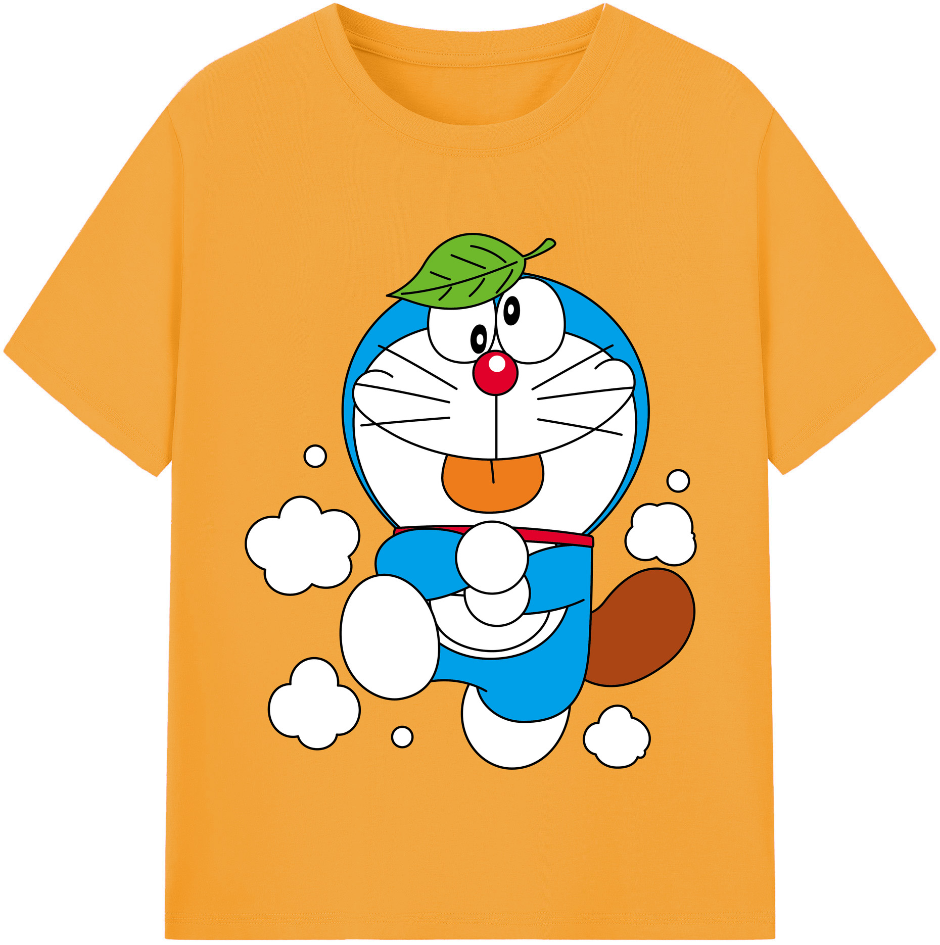 （画像用） ドラえもん Doraemon レディースカジュアルプリントTシャツ（綿100％）