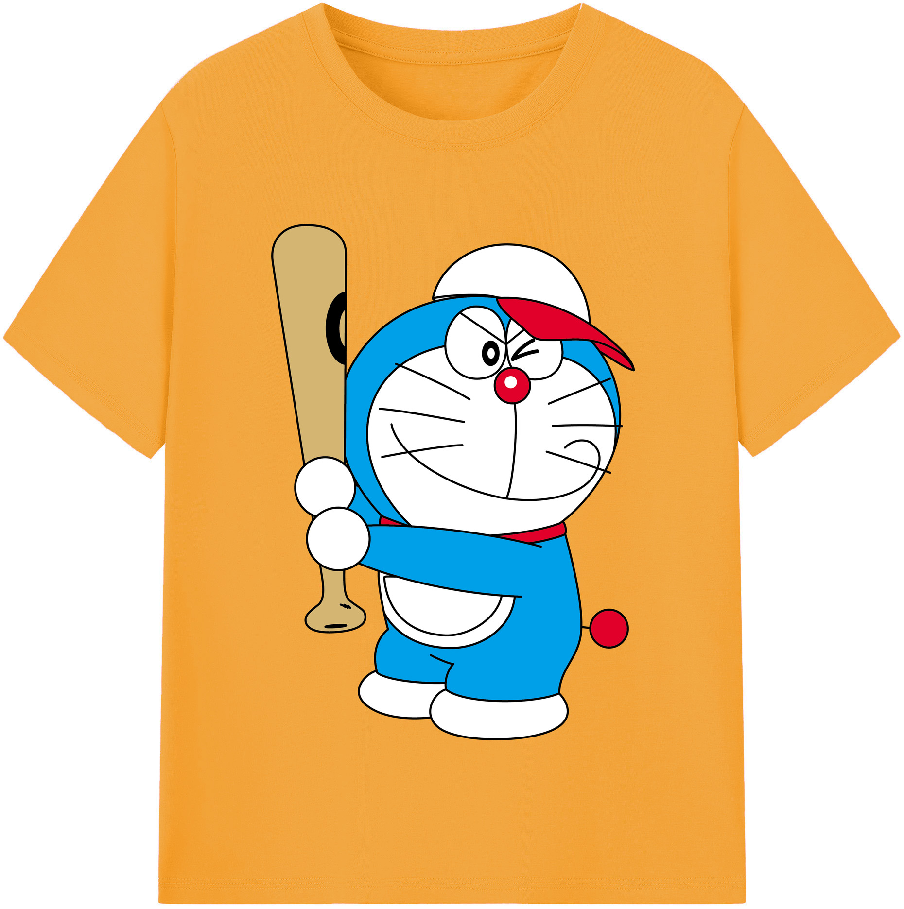 （画像用） ドラえもん Doraemon レディースカジュアルプリントTシャツ（綿100％）