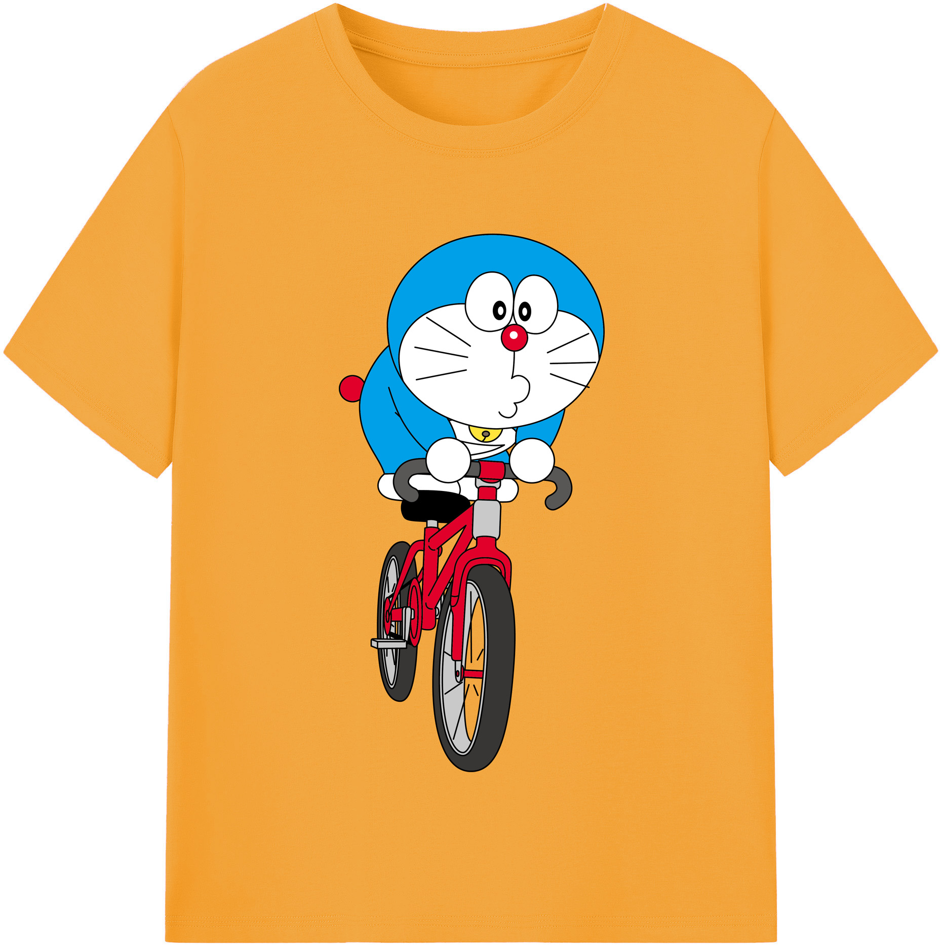 （画像用） ドラえもん Doraemon レディースカジュアルプリントTシャツ（綿100％）