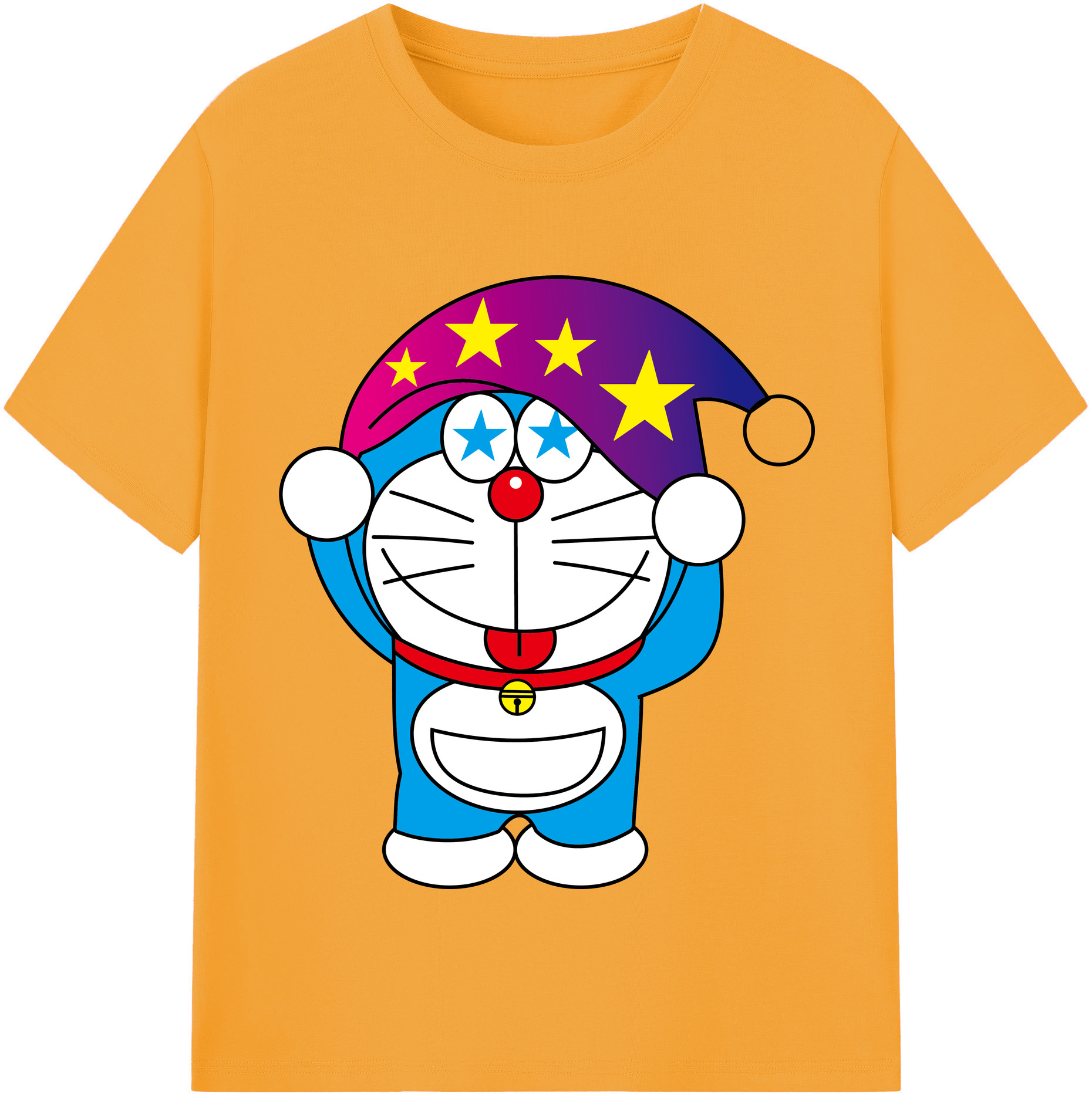 （画像用） ドラえもん Doraemon レディースカジュアルプリントTシャツ（綿100％）
