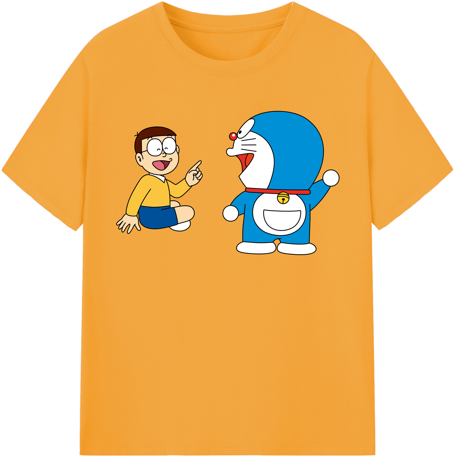 （画像用） ドラえもん Doraemon レディースカジュアルプリントTシャツ（綿100％）