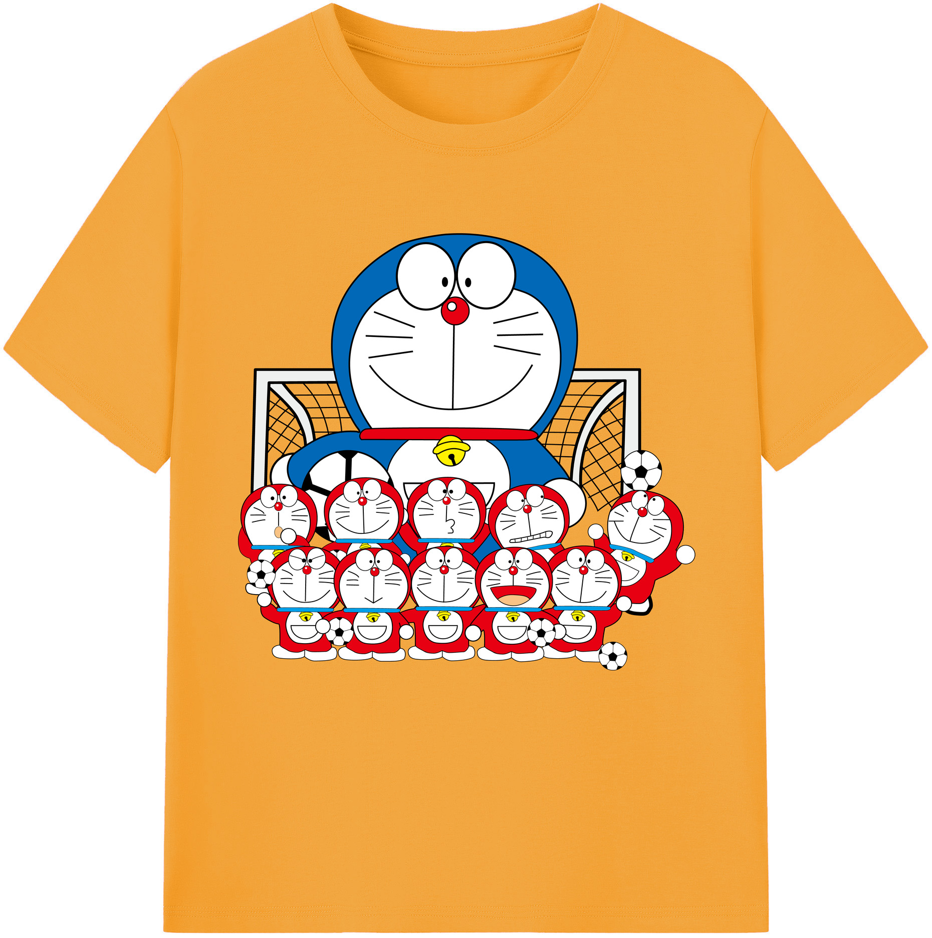 （画像用） ドラえもん Doraemon レディースカジュアルプリントTシャツ（綿100％）