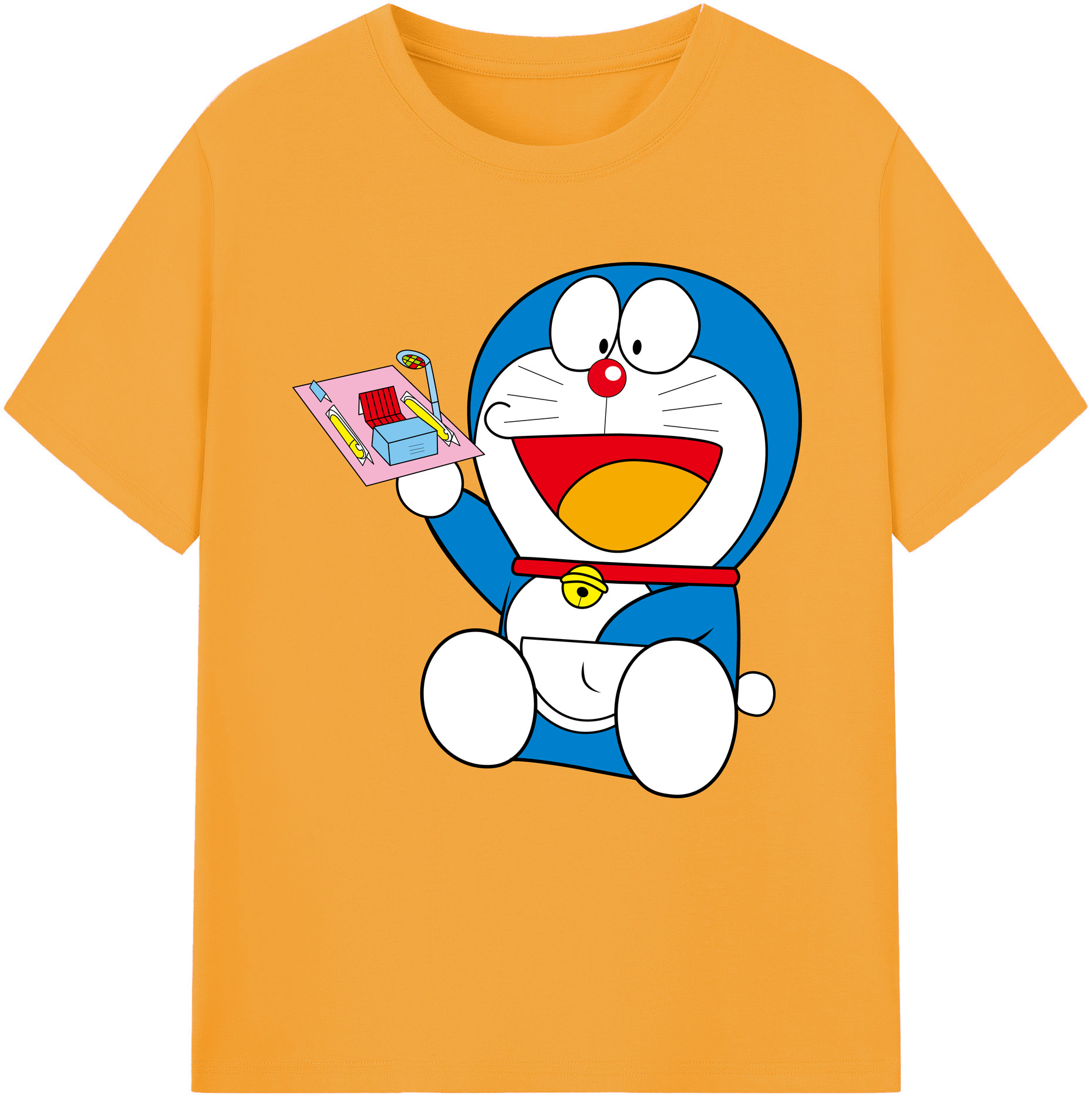 （画像用） ドラえもん Doraemon レディースカジュアルプリントTシャツ（綿100％）