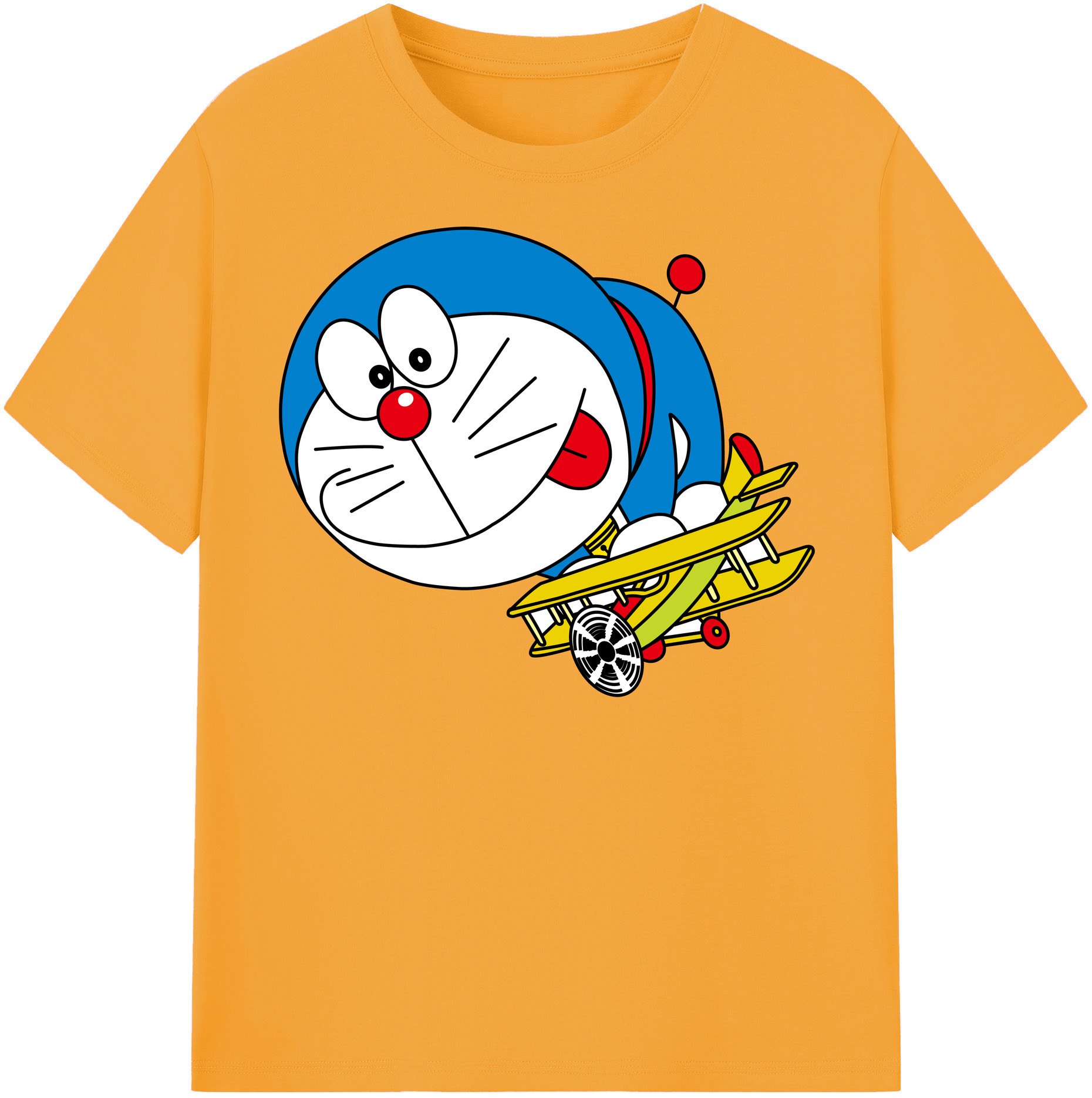 （画像用） ドラえもん Doraemon レディースカジュアルプリントTシャツ（綿100％）