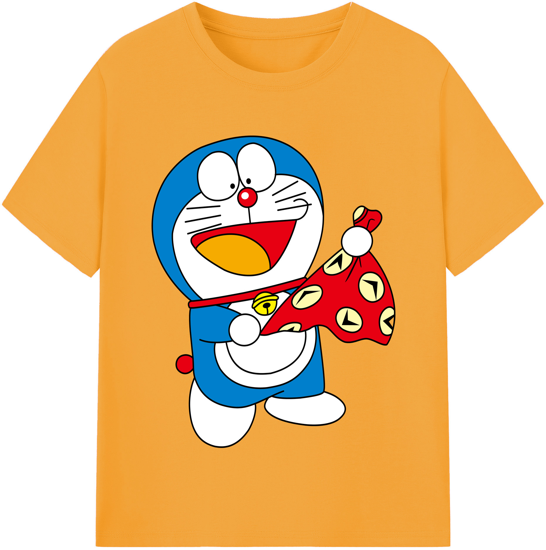 （画像用） ドラえもん Doraemon レディースカジュアルプリントTシャツ（綿100％）