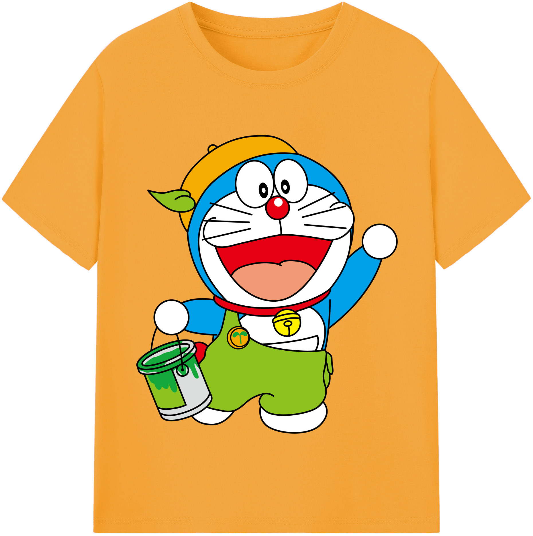 （画像用） ドラえもん Doraemon レディースカジュアルプリントTシャツ（綿100％）