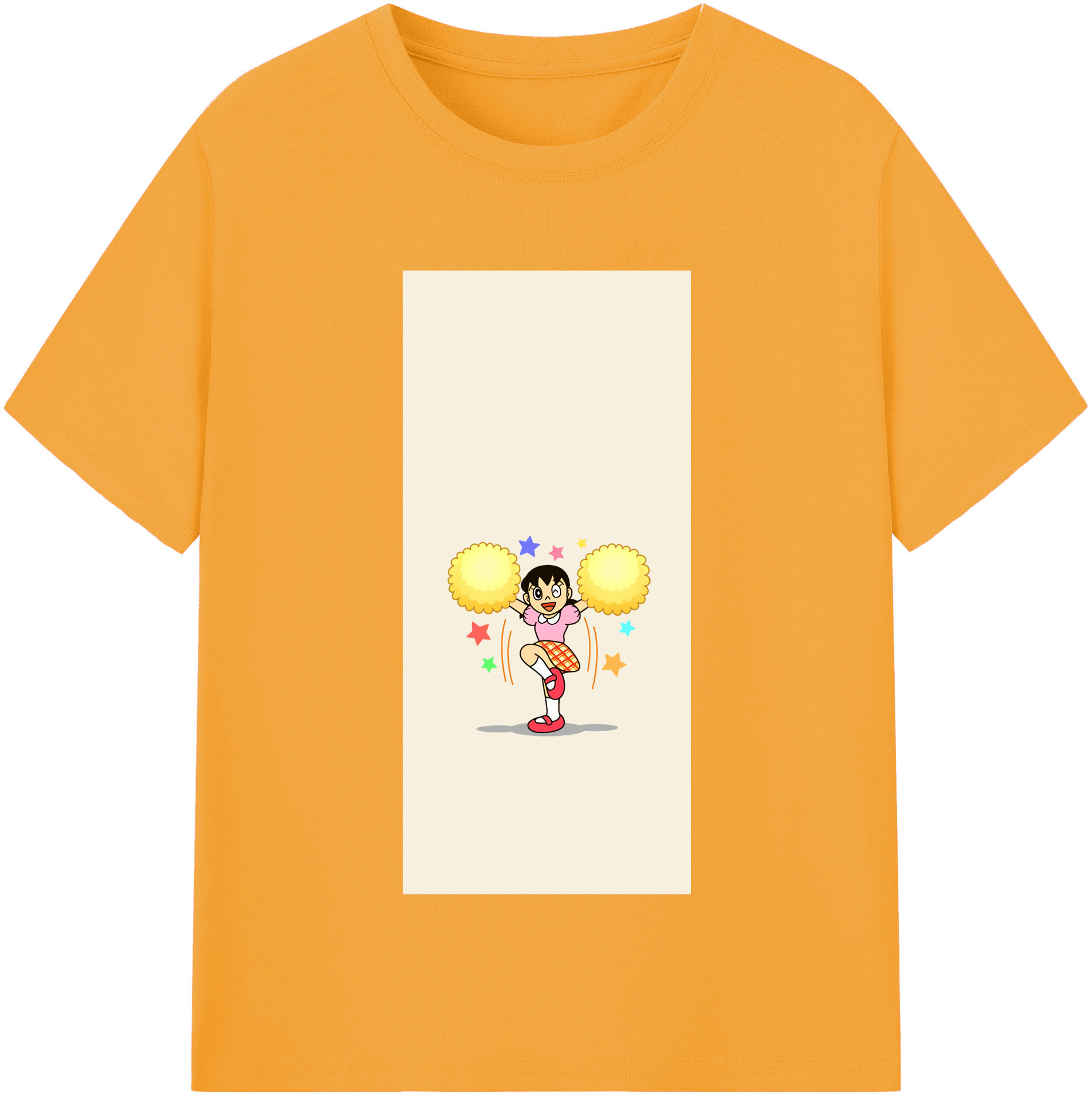 （画像用） ドラえもん みなもと しずか Doraemon Shizuka Minamoto レディースカジュアルプリントTシャツ（綿100％）