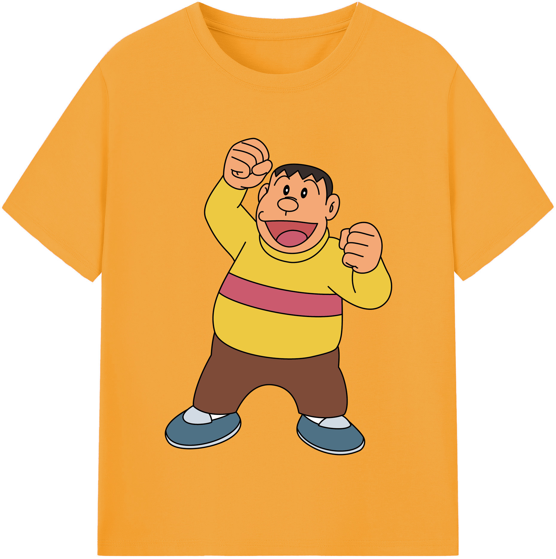 （画像用） ドラえもん 剛田武 Doraemon Gouta Takeshi レディースカジュアルプリントTシャツ（綿100％）