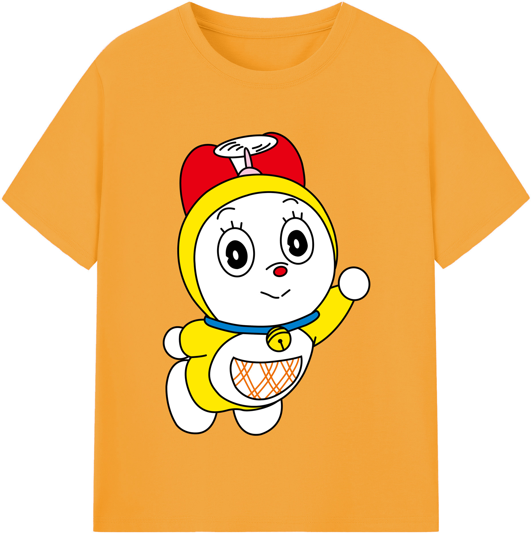 （画像用） ドラえもん ドラミ Doraemon Dorami レディースカジュアルプリントTシャツ（綿100％）