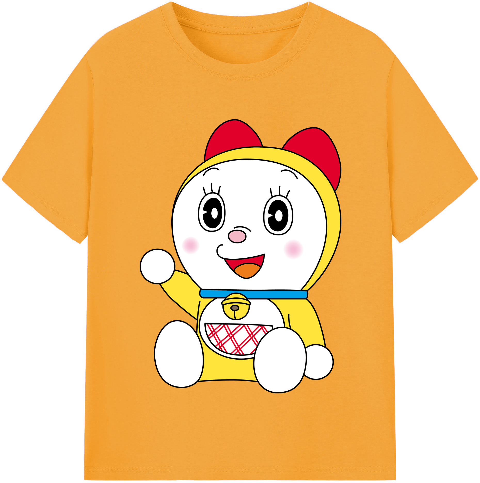 （画像用） ドラえもん ドラミ Doraemon Dorami レディースカジュアルプリントTシャツ（綿100％）