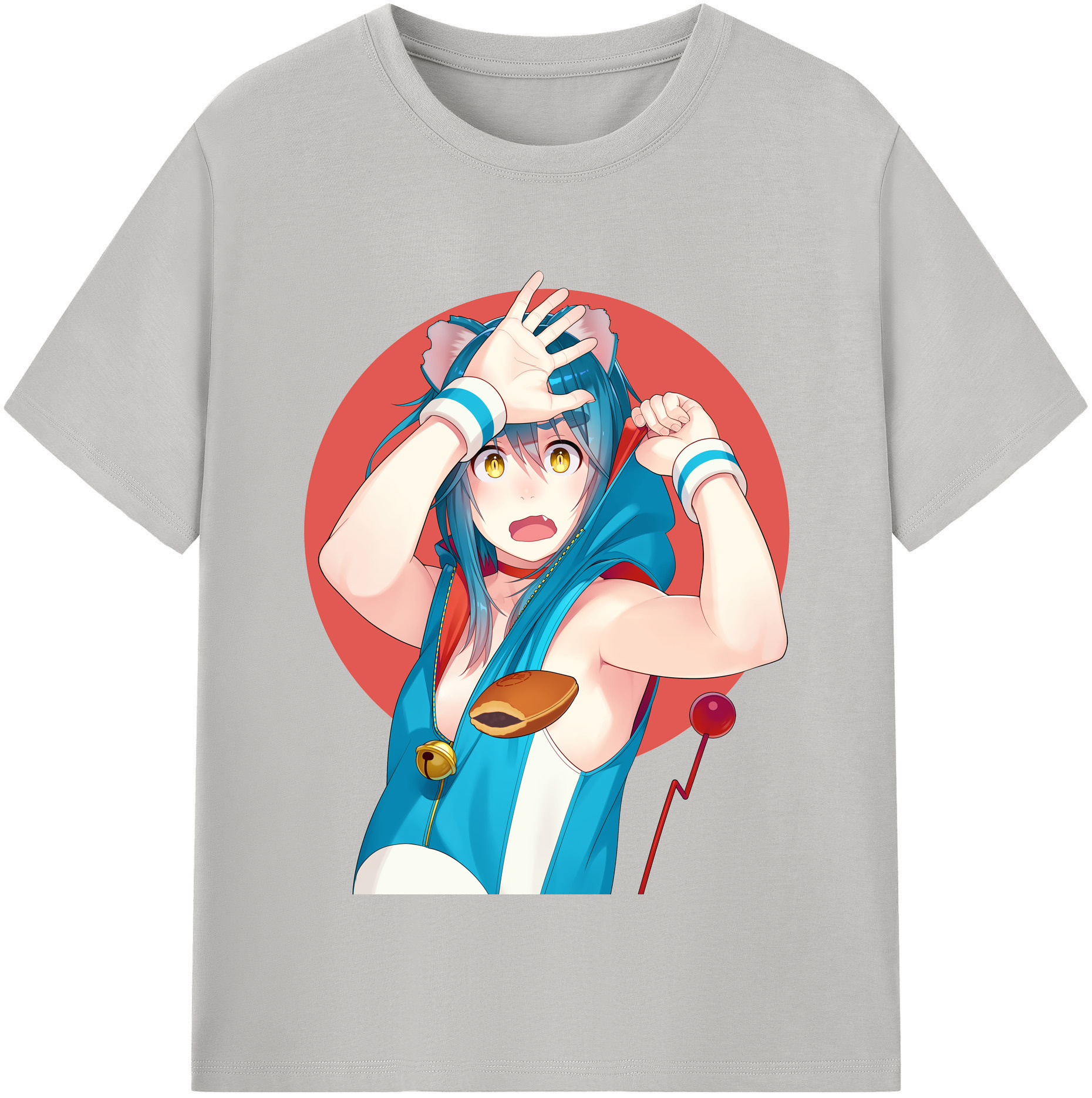 （画像用） ドラえもん Doraemon レディースカジュアルプリントTシャツ（綿100％）