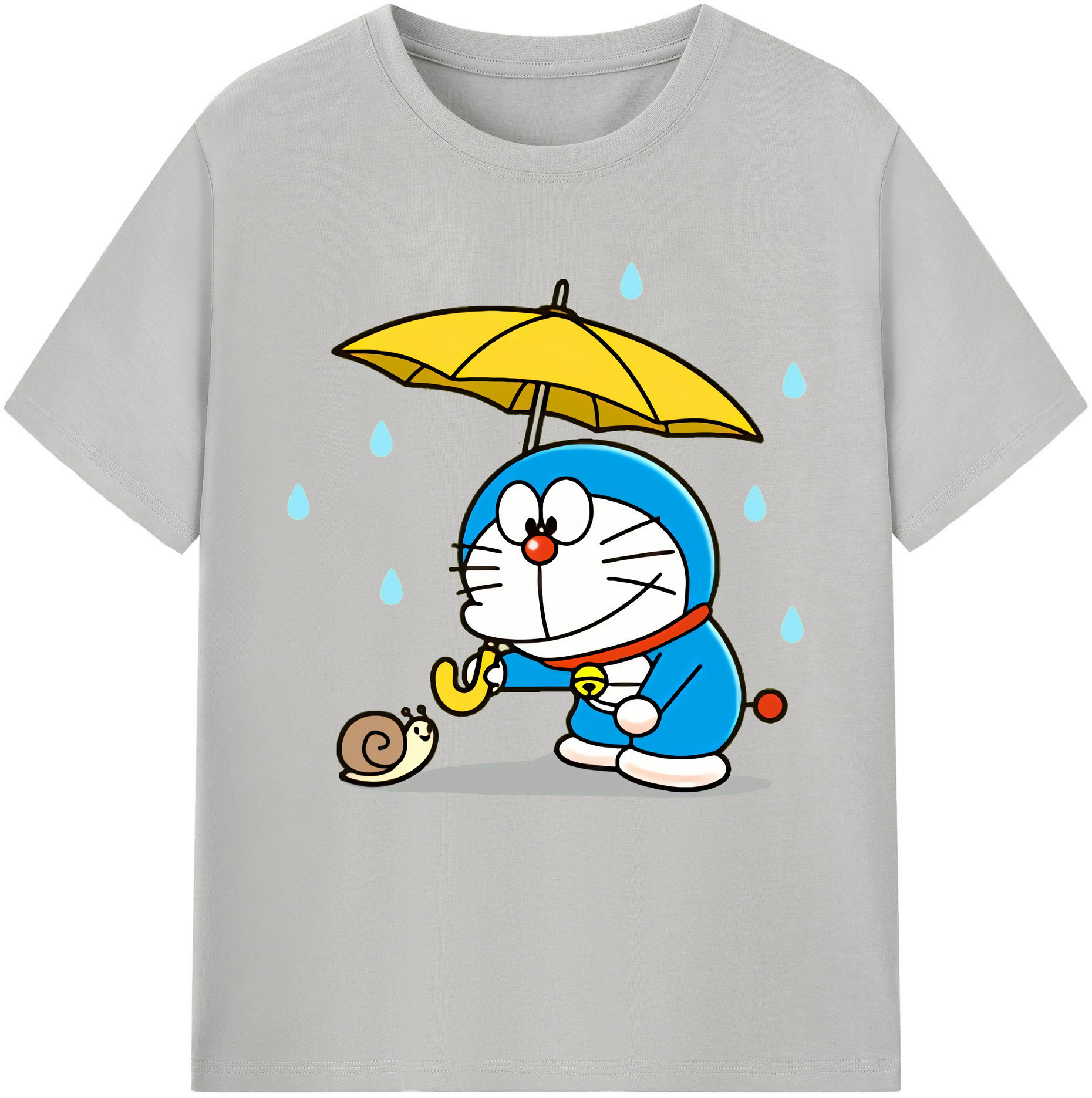 （画像用） ドラえもん Doraemon レディースカジュアルプリントTシャツ（綿100％）