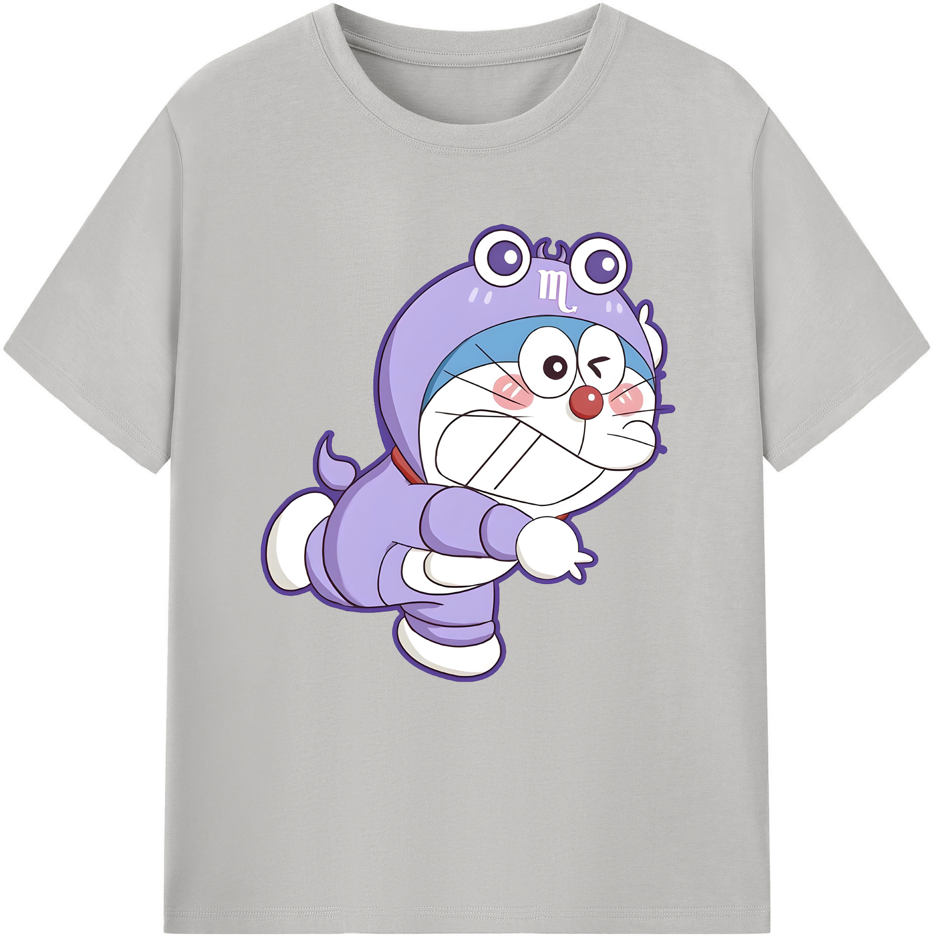 （画像用） ドラえもん Doraemon レディースカジュアルプリントTシャツ（綿100％）