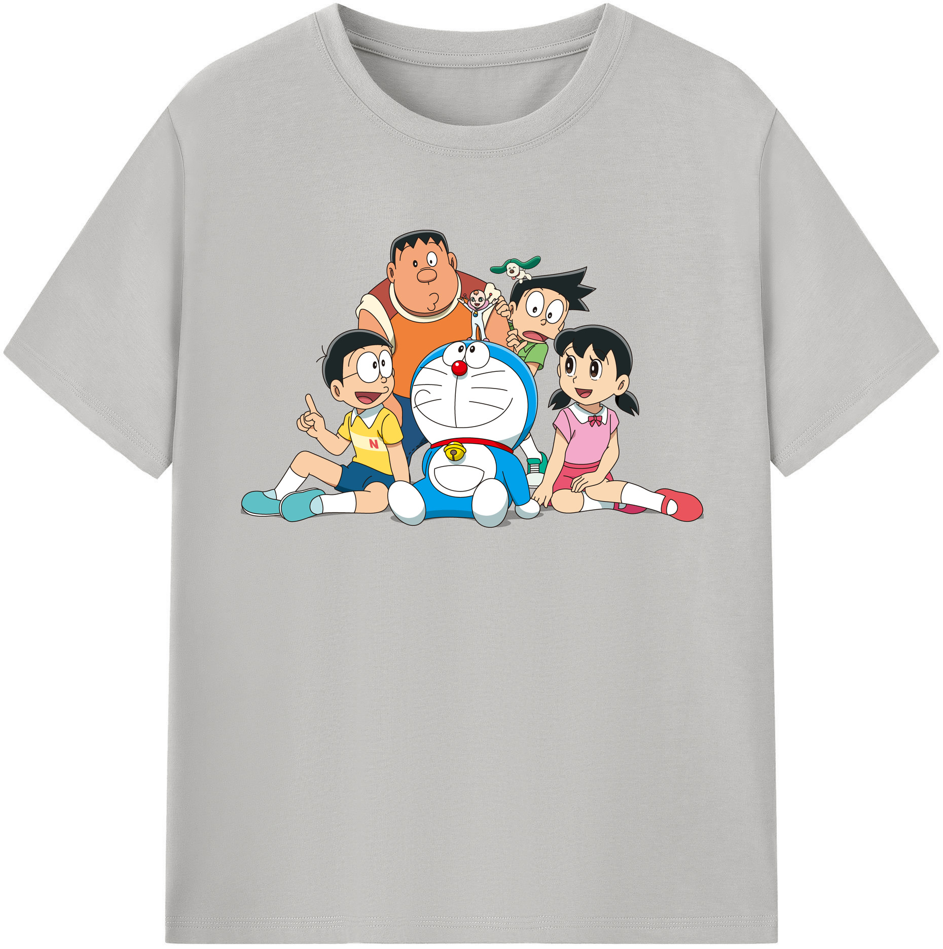 （画像用） ドラえもん Doraemon レディースカジュアルプリントTシャツ（綿100％）