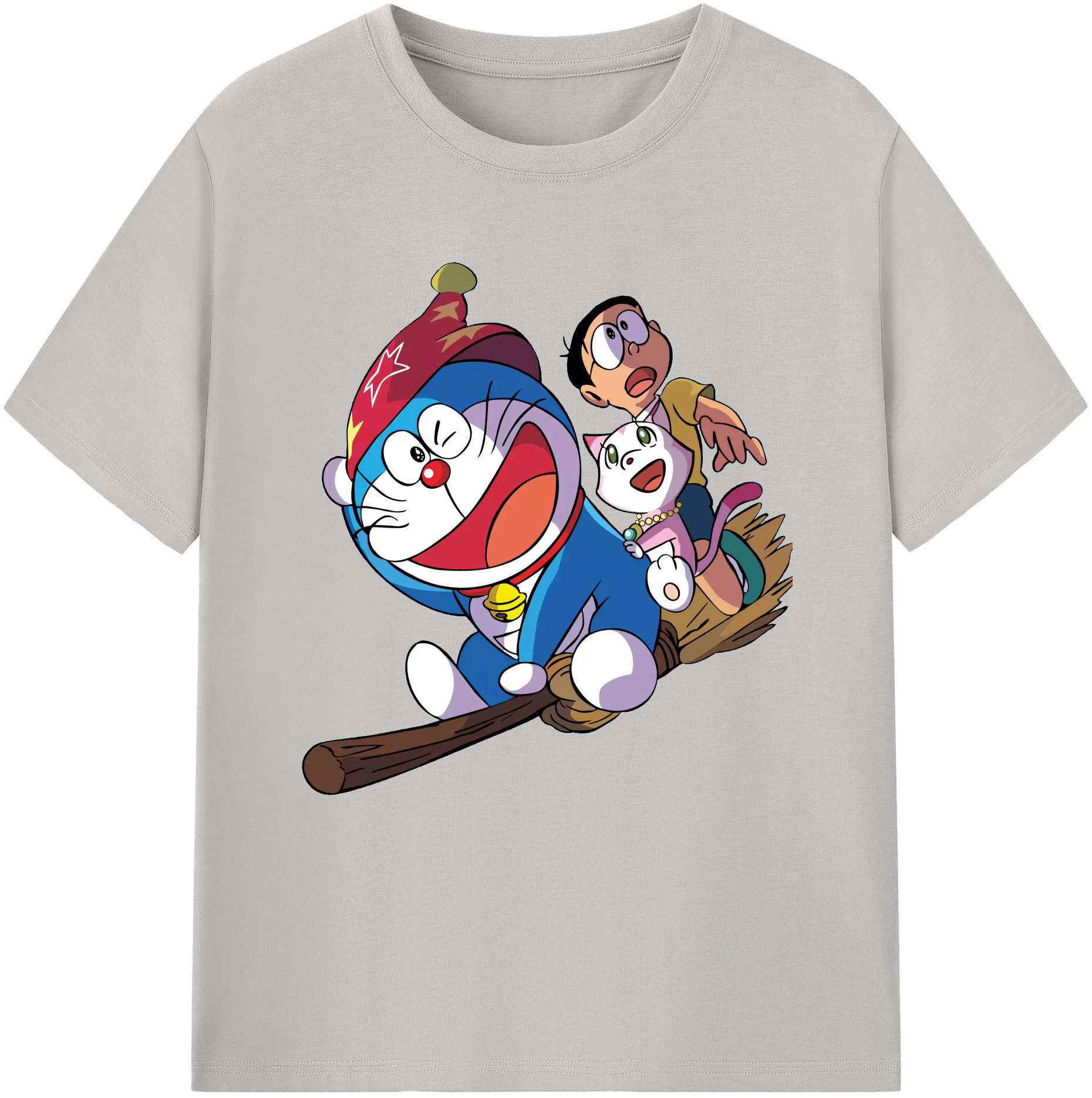 （画像用） ドラえもん Doraemon レディースカジュアルプリントTシャツ（綿100％）