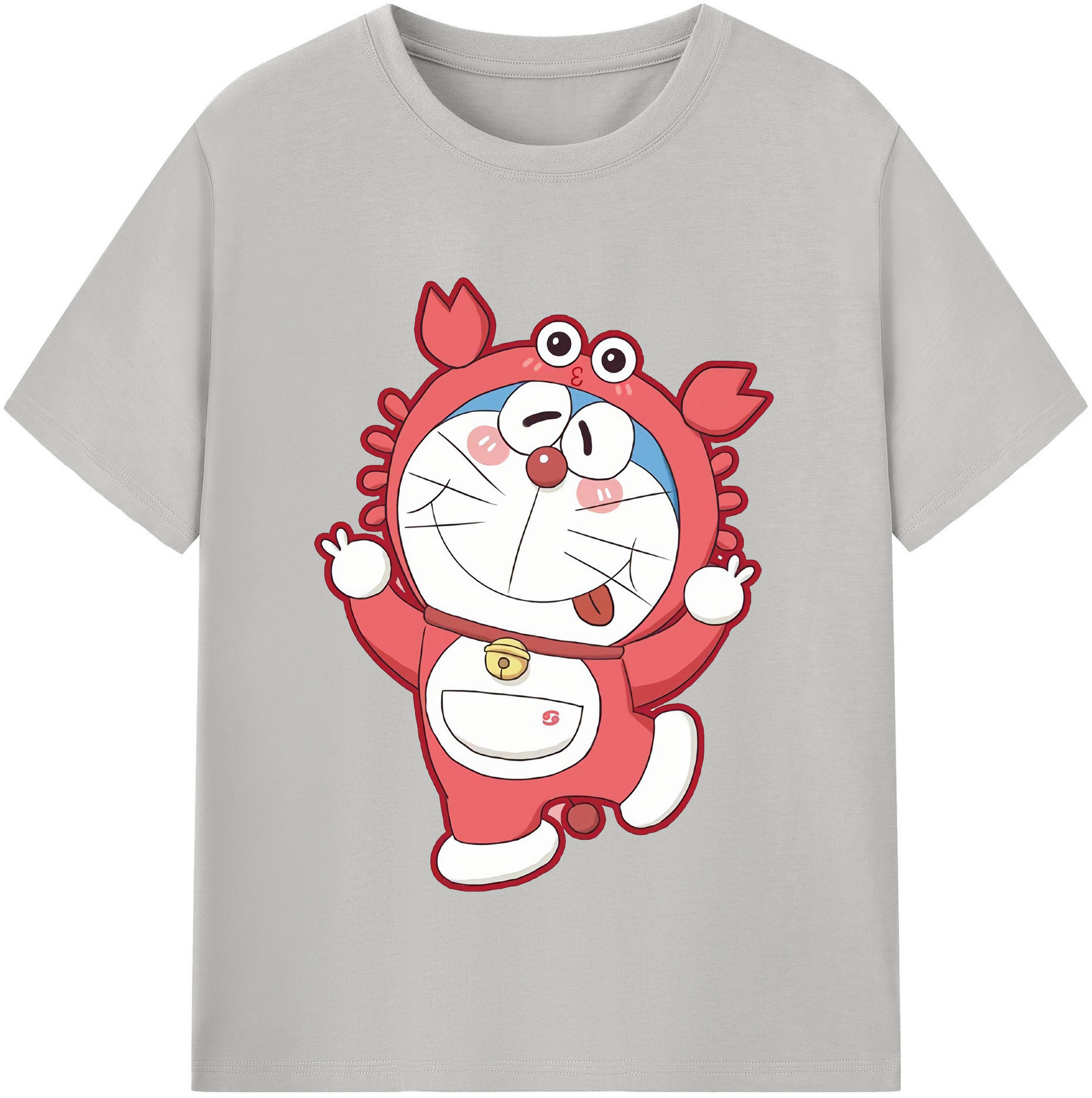 （画像用） ドラえもん Doraemon レディースカジュアルプリントTシャツ（綿100％）