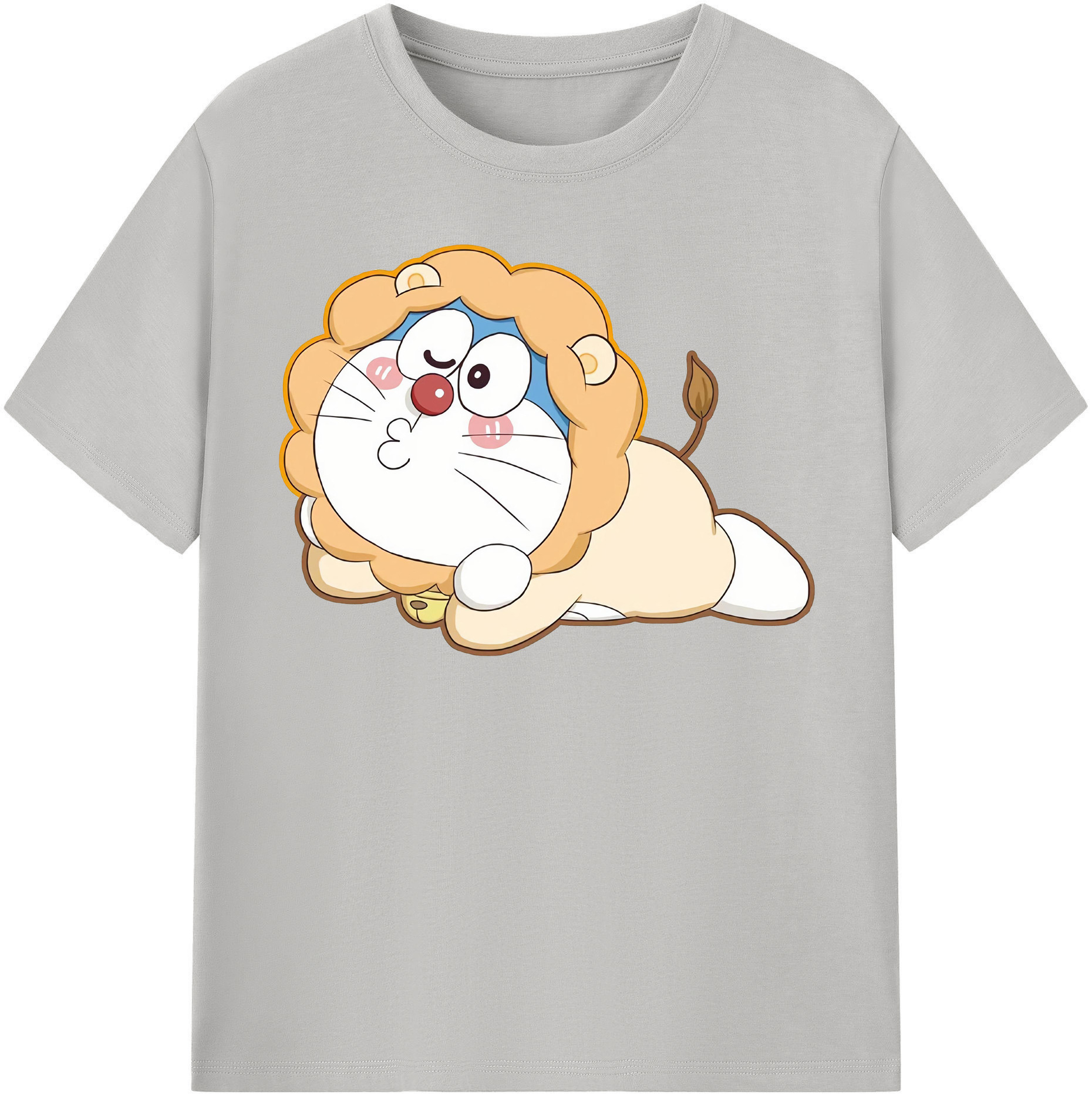 （画像用） ドラえもん Doraemon レディースカジュアルプリントTシャツ（綿100％）