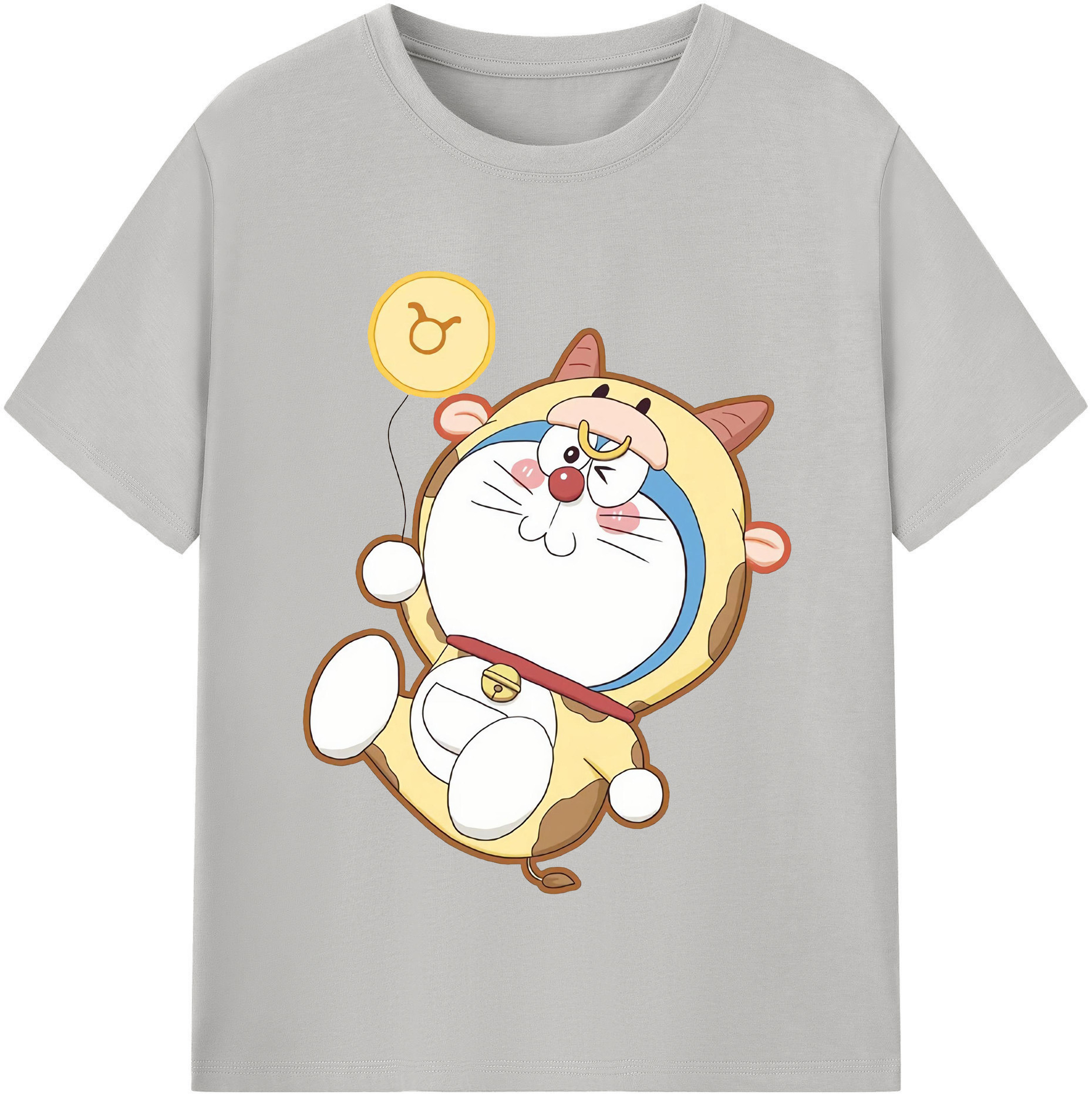（画像用） ドラえもん Doraemon レディースカジュアルプリントTシャツ（綿100％）