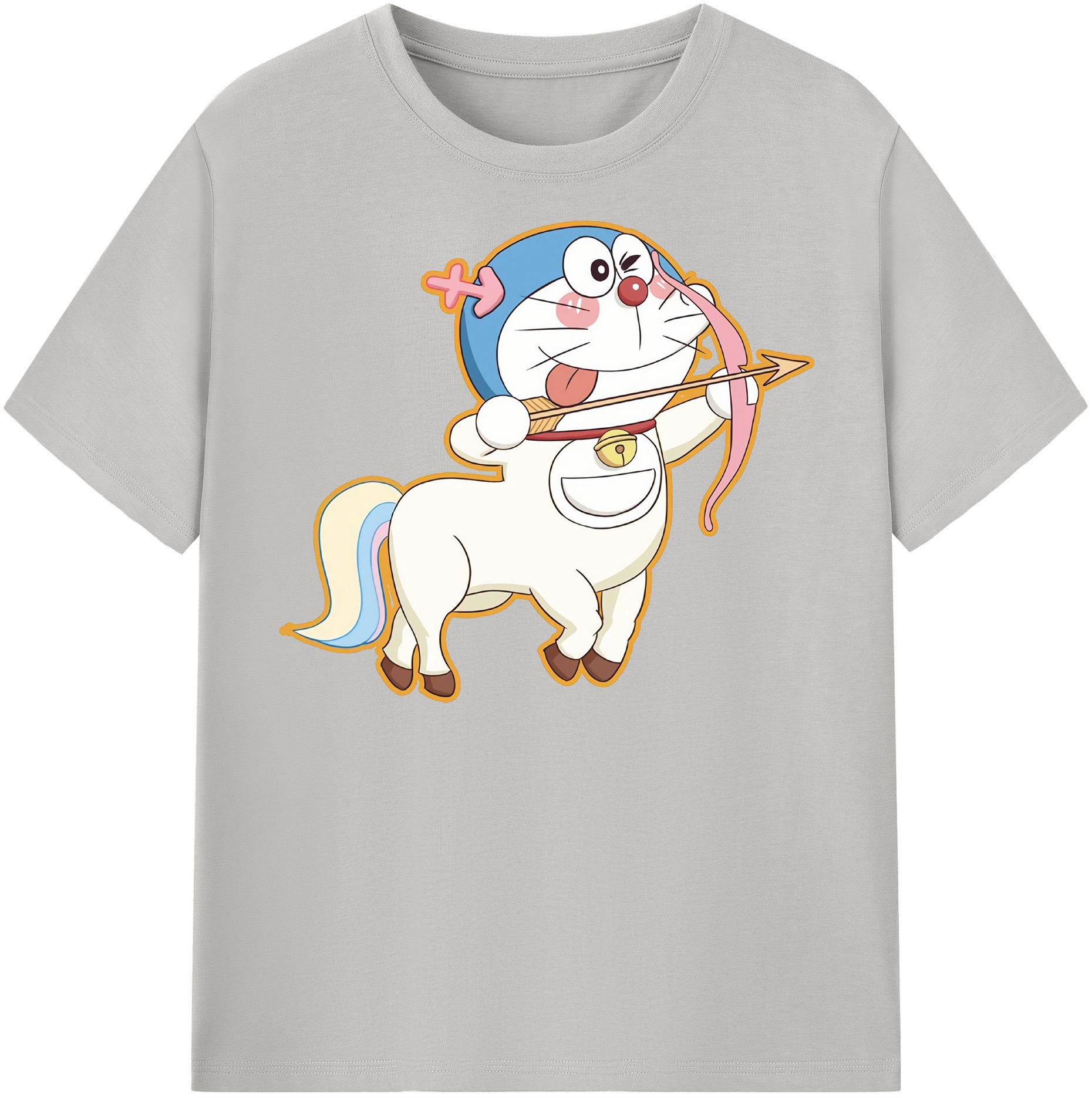 （画像用） ドラえもん Doraemon レディースカジュアルプリントTシャツ（綿100％）