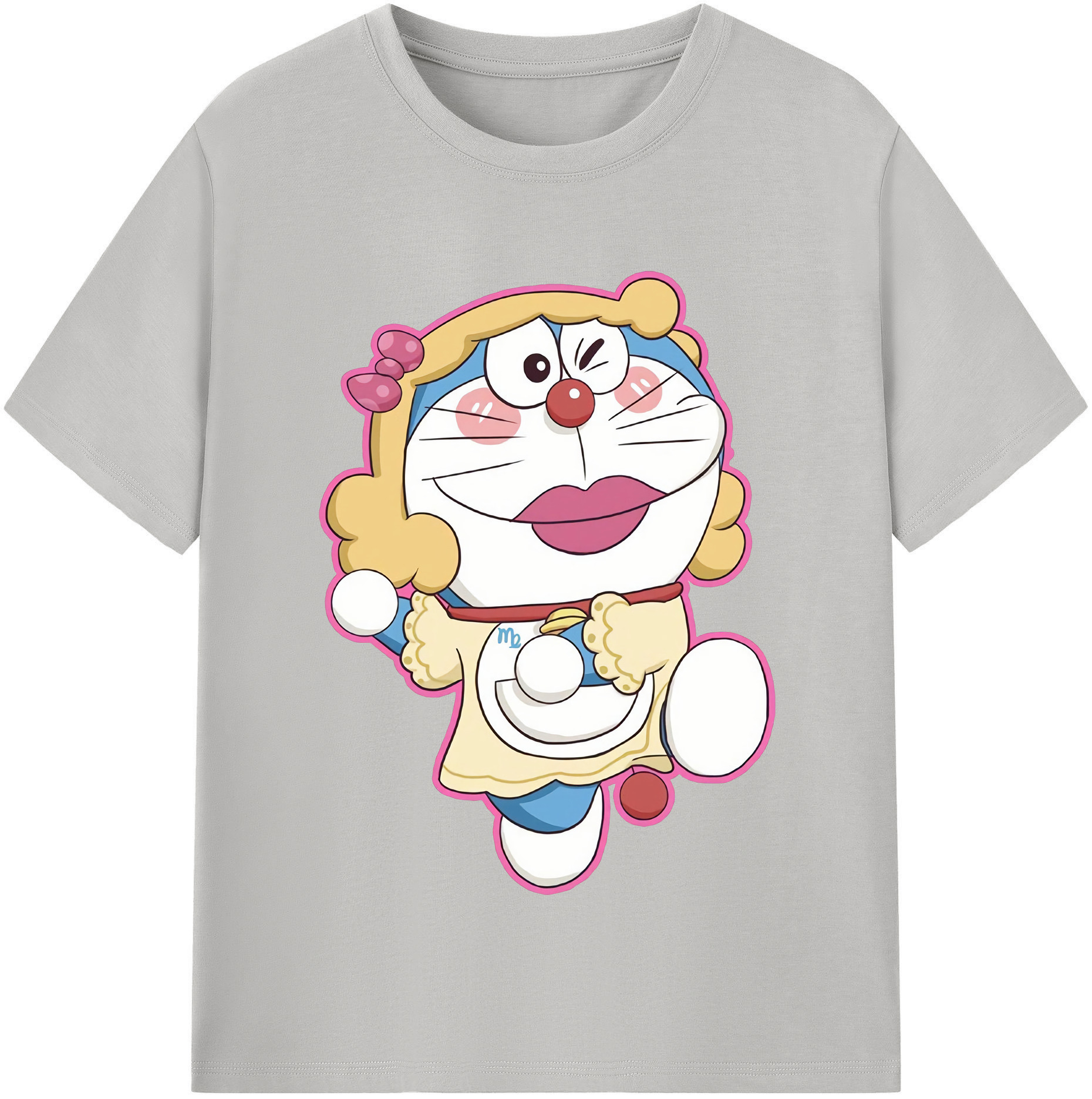 （画像用） ドラえもん Doraemon レディースカジュアルプリントTシャツ（綿100％）