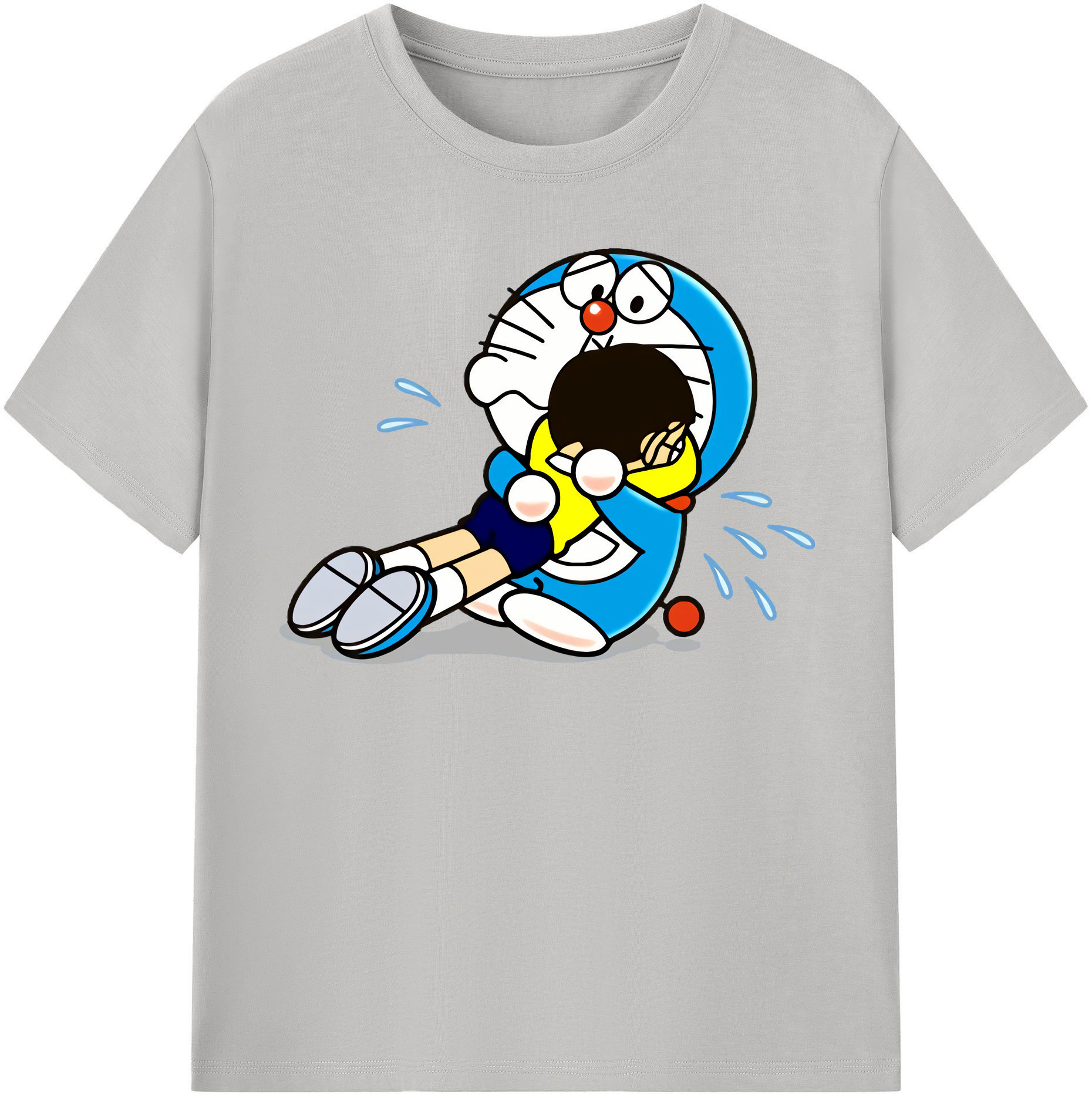 （画像用） ドラえもん Doraemon レディースカジュアルプリントTシャツ（綿100％）