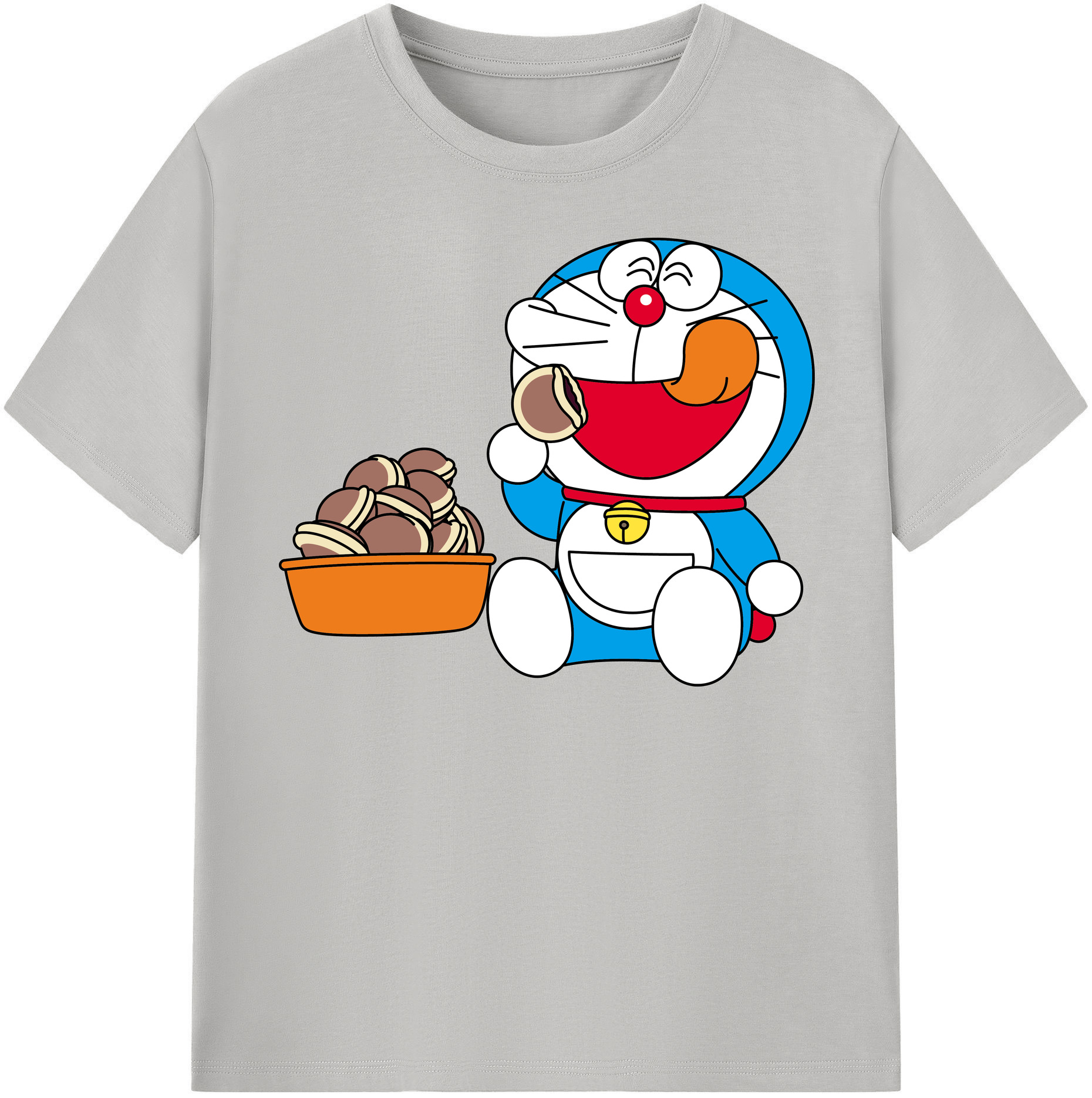 （画像用） ドラえもん Doraemon レディースカジュアルプリントTシャツ（綿100％）