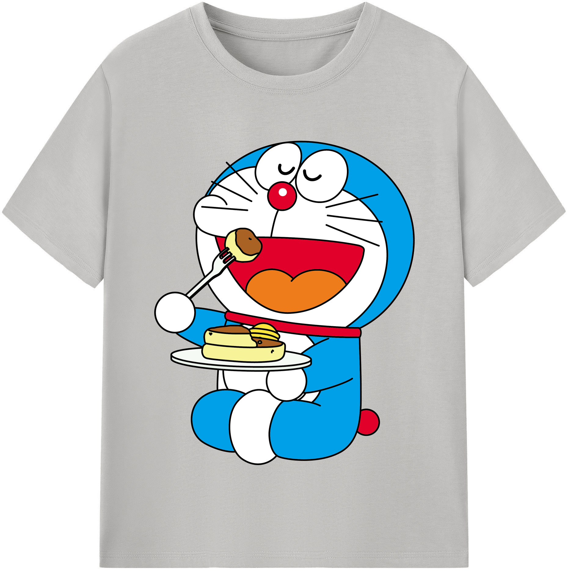 （画像用） ドラえもん Doraemon レディースカジュアルプリントTシャツ（綿100％）