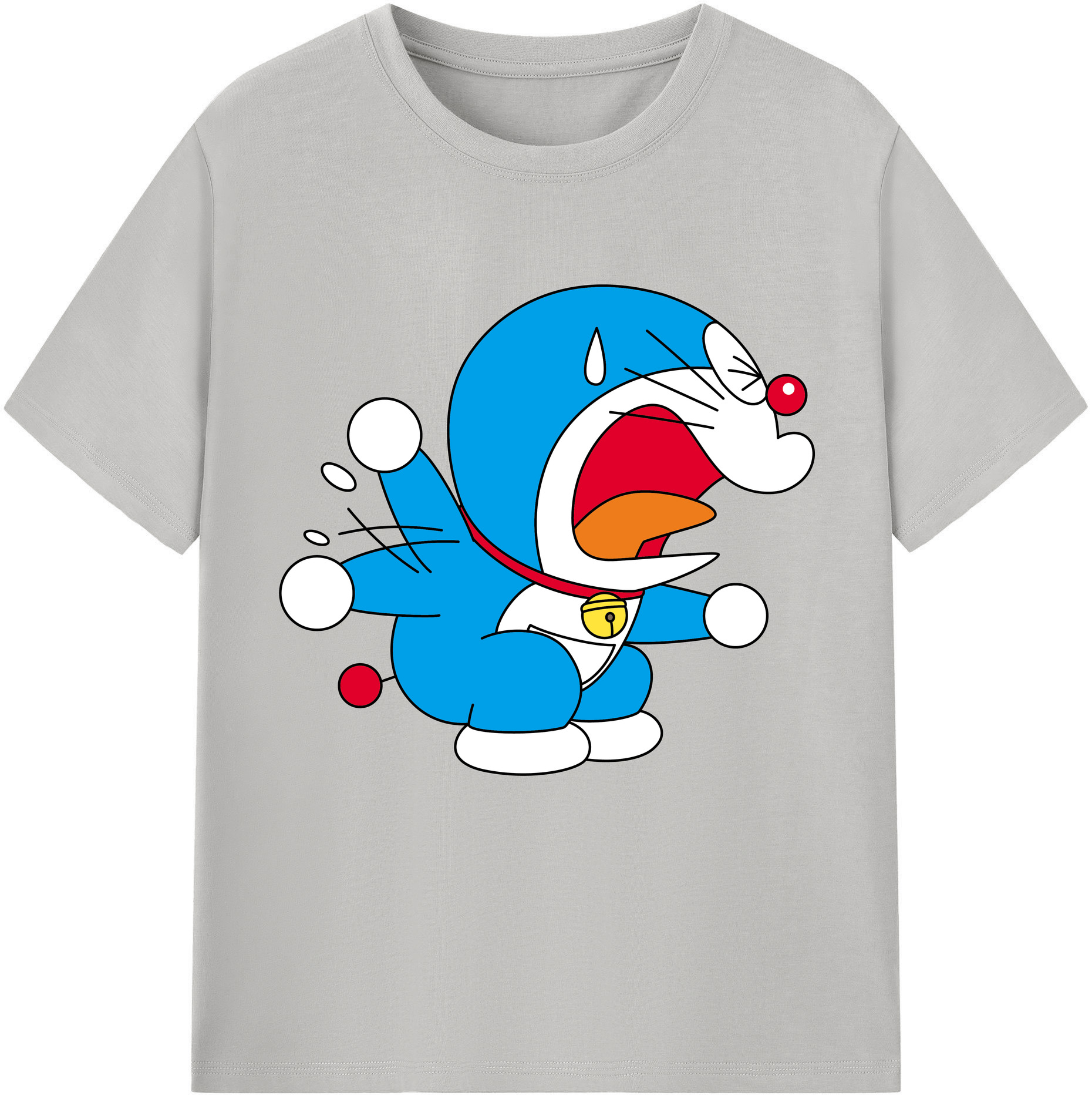 （画像用） ドラえもん Doraemon レディースカジュアルプリントTシャツ（綿100％）
