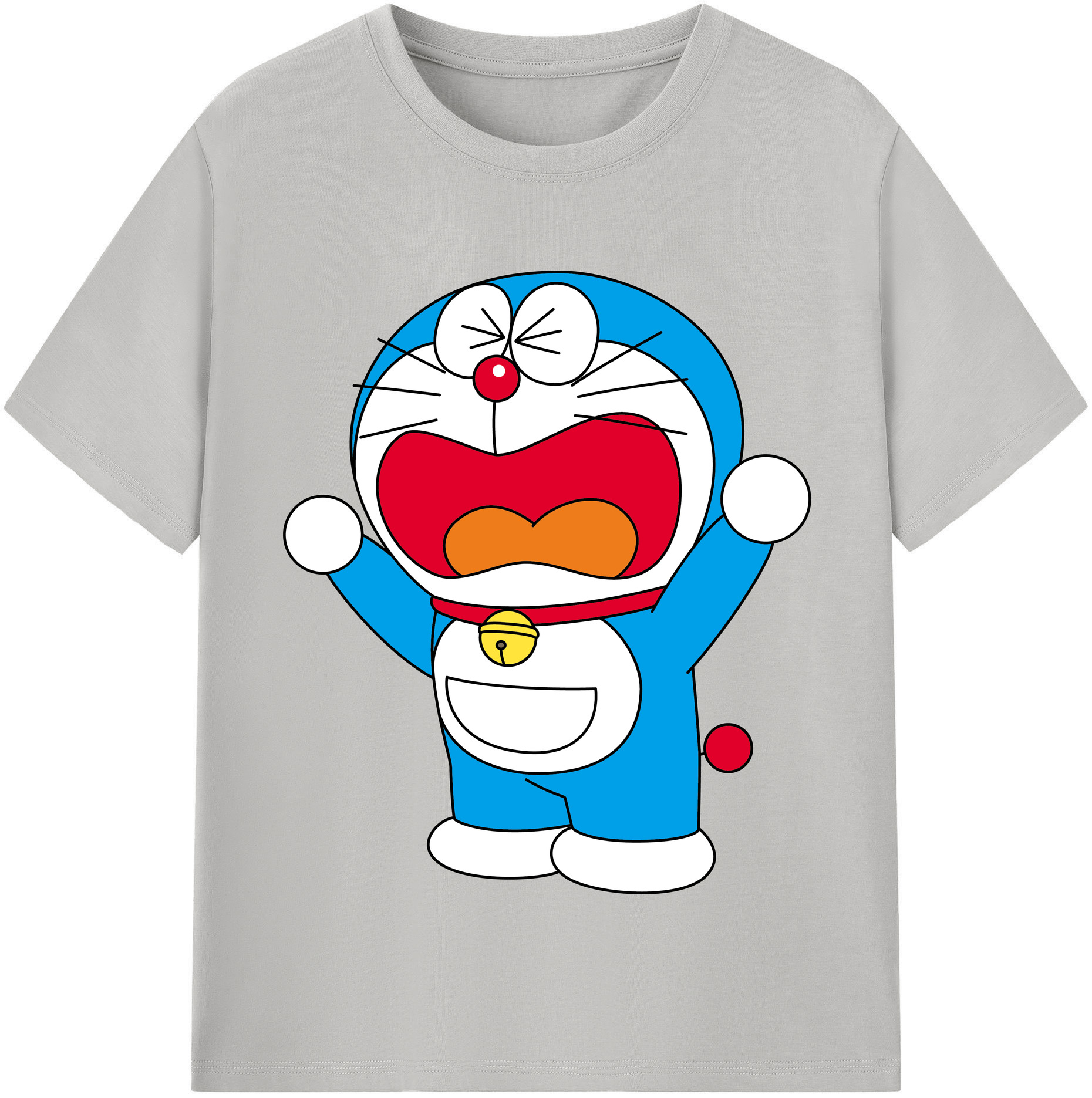 （画像用） ドラえもん Doraemon レディースカジュアルプリントTシャツ（綿100％）