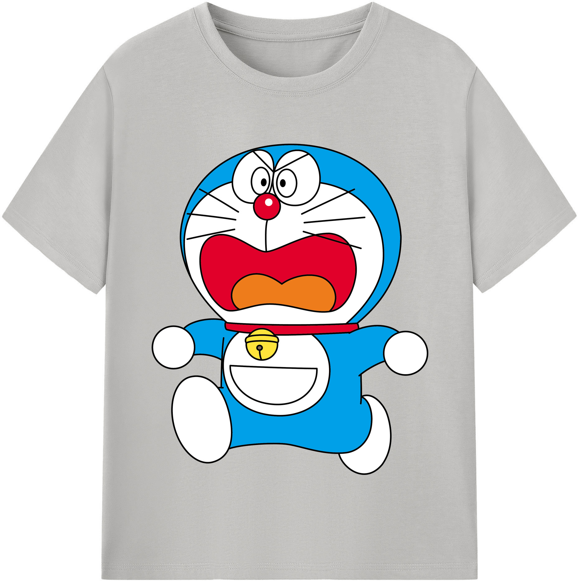 （画像用） ドラえもん Doraemon レディースカジュアルプリントTシャツ（綿100％）