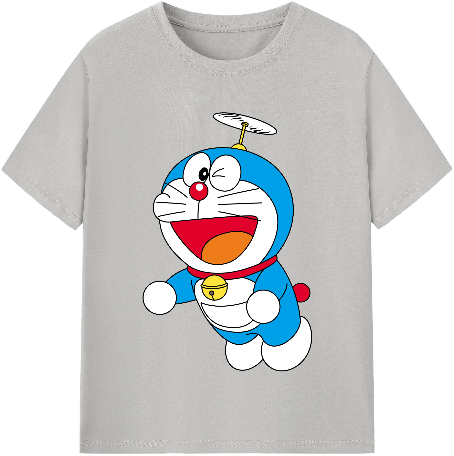 （画像用） ドラえもん Doraemon レディースカジュアルプリントTシャツ（綿100％）