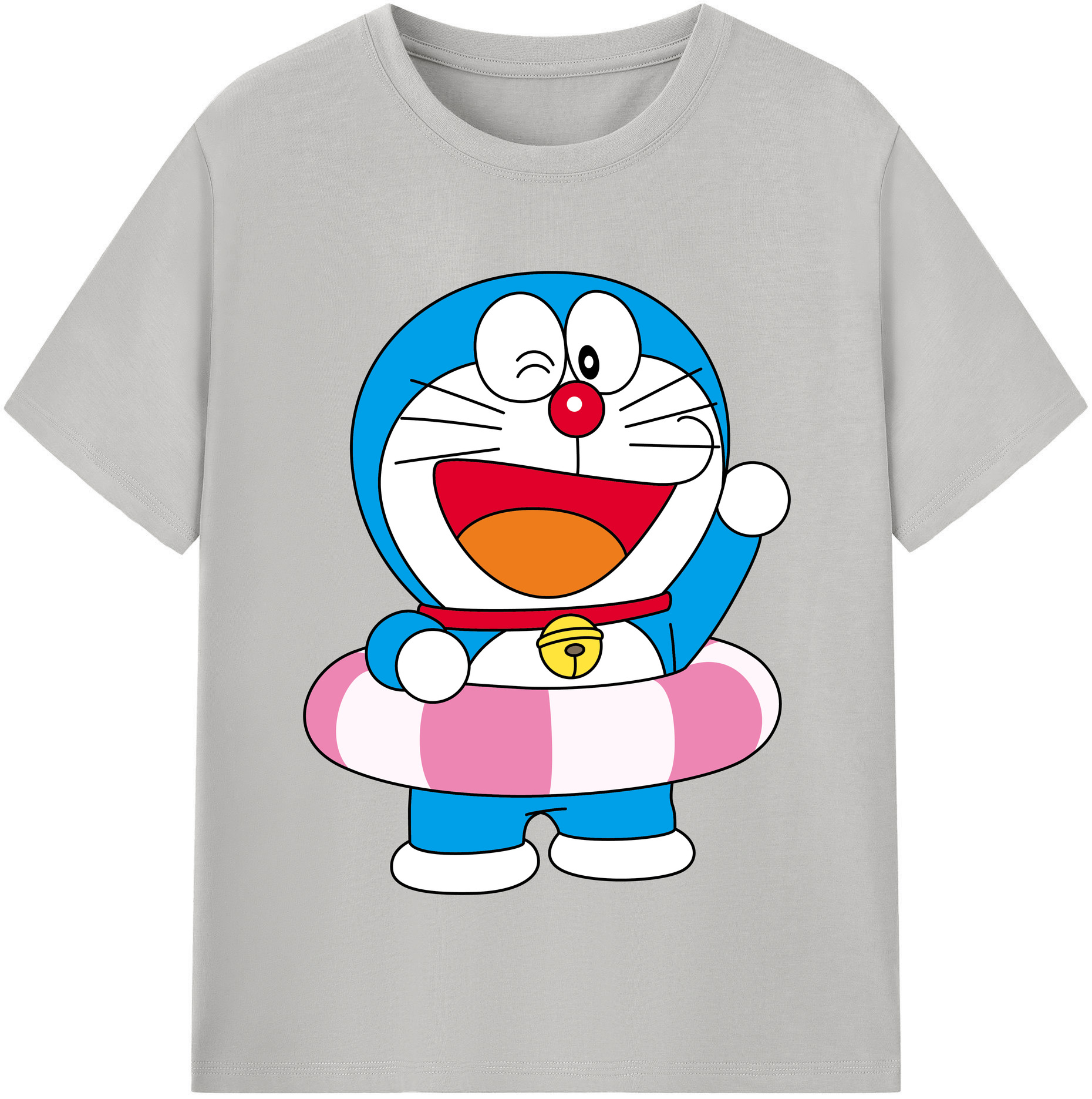 （画像用） ドラえもん Doraemon レディースカジュアルプリントTシャツ（綿100％）