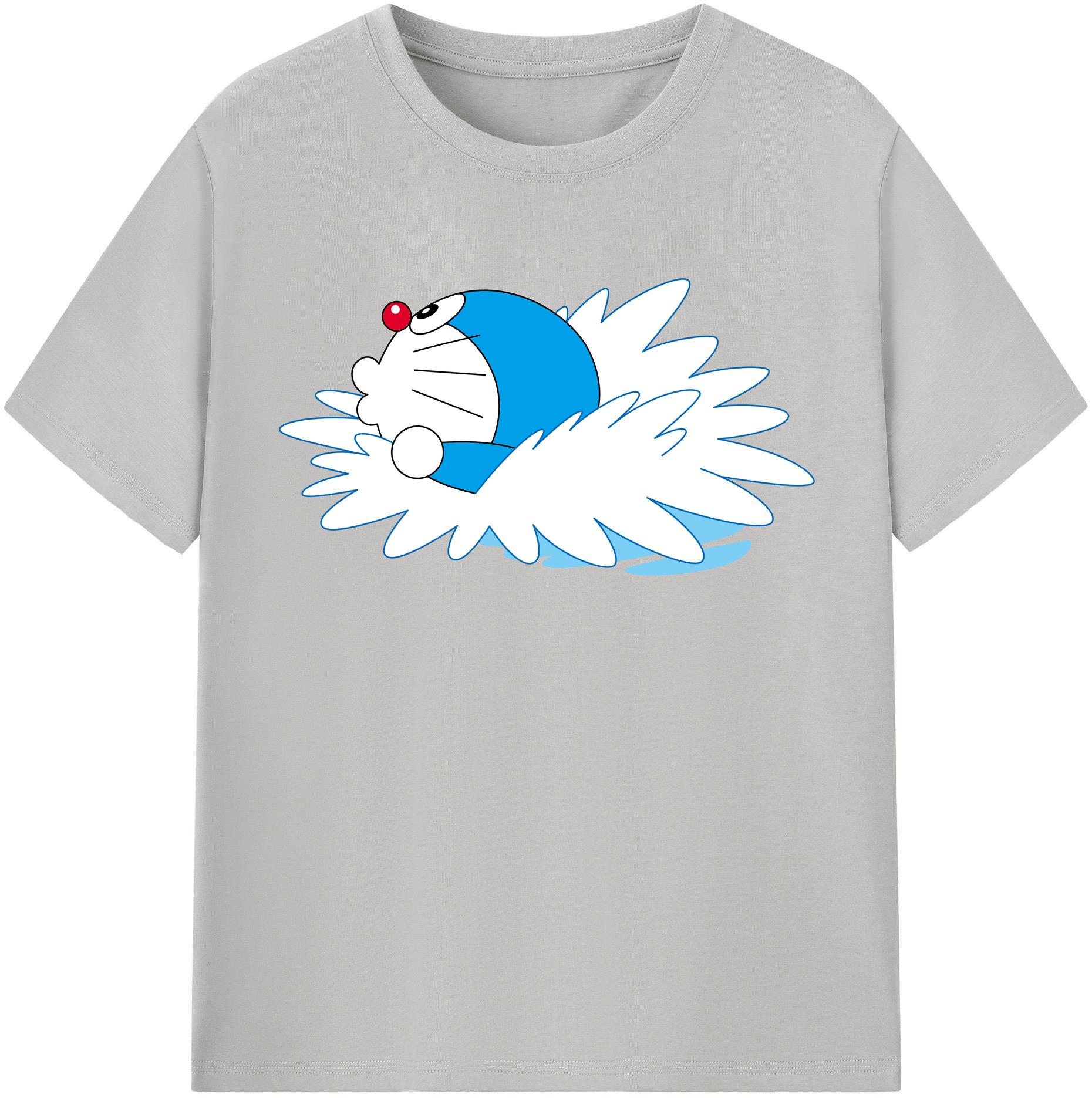 （画像用） ドラえもん Doraemon レディースカジュアルプリントTシャツ（綿100％）