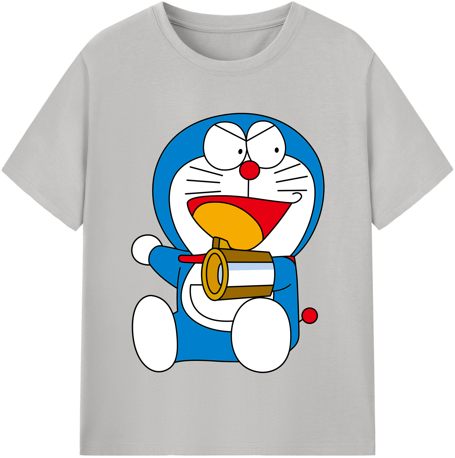 （画像用） ドラえもん Doraemon レディースカジュアルプリントTシャツ（綿100％）
