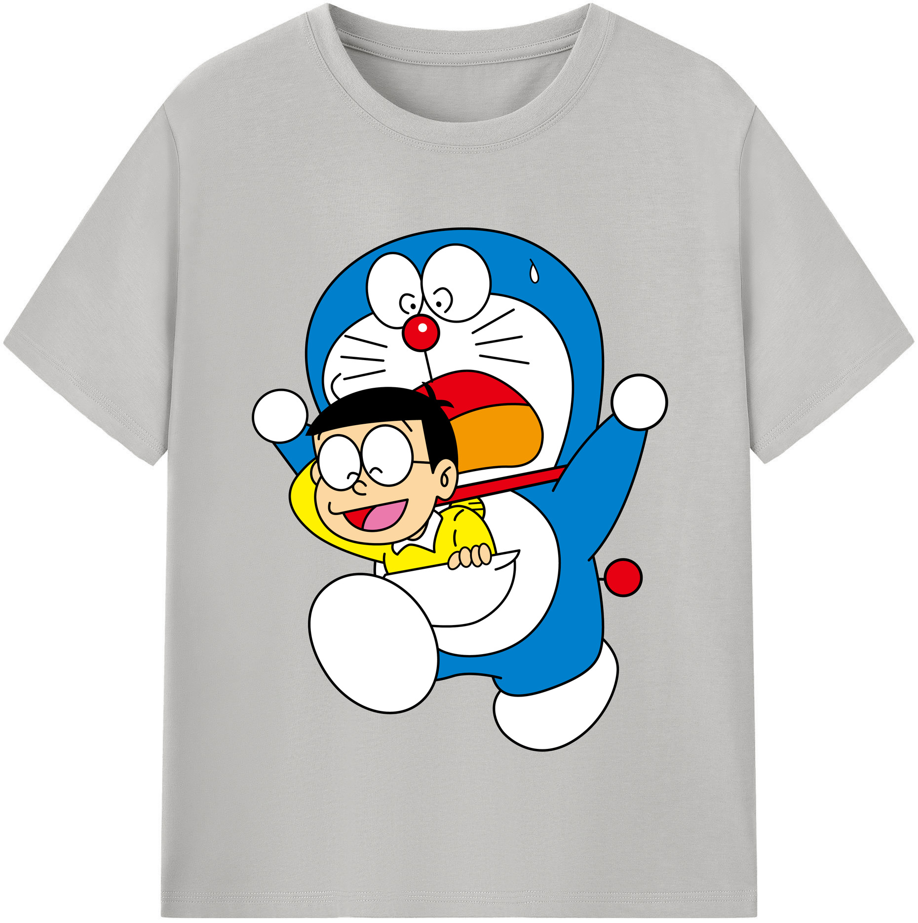 （画像用） ドラえもん Doraemon レディースカジュアルプリントTシャツ（綿100％）