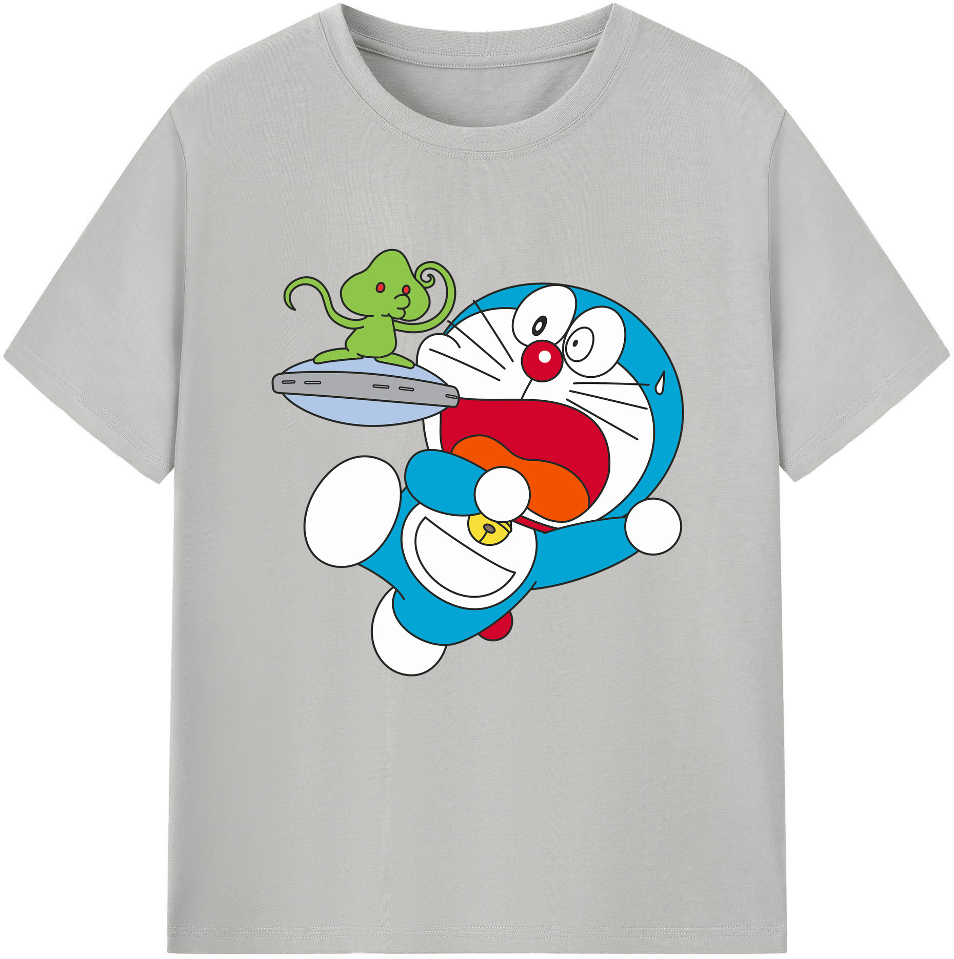 （画像用） ドラえもん Doraemon レディースカジュアルプリントTシャツ（綿100％）