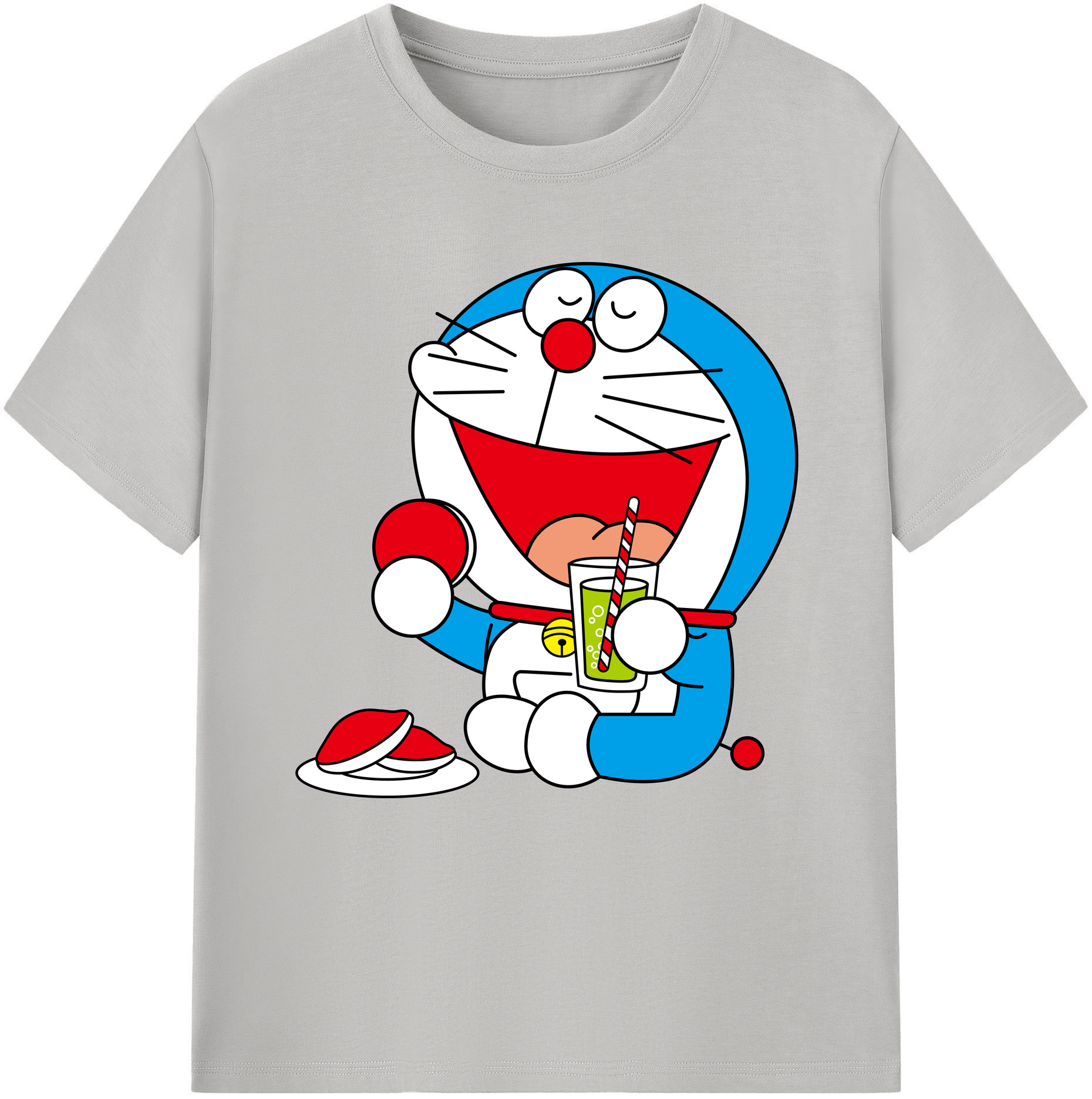 （画像用） ドラえもん Doraemon レディースカジュアルプリントTシャツ（綿100％）