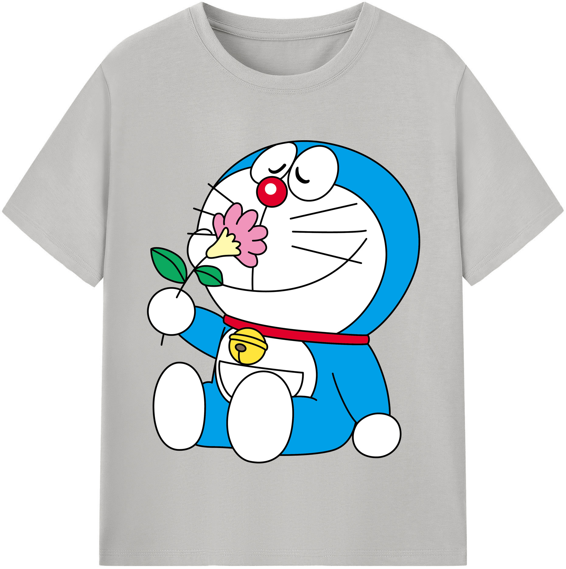 （画像用） ドラえもん Doraemon レディースカジュアルプリントTシャツ（綿100％）