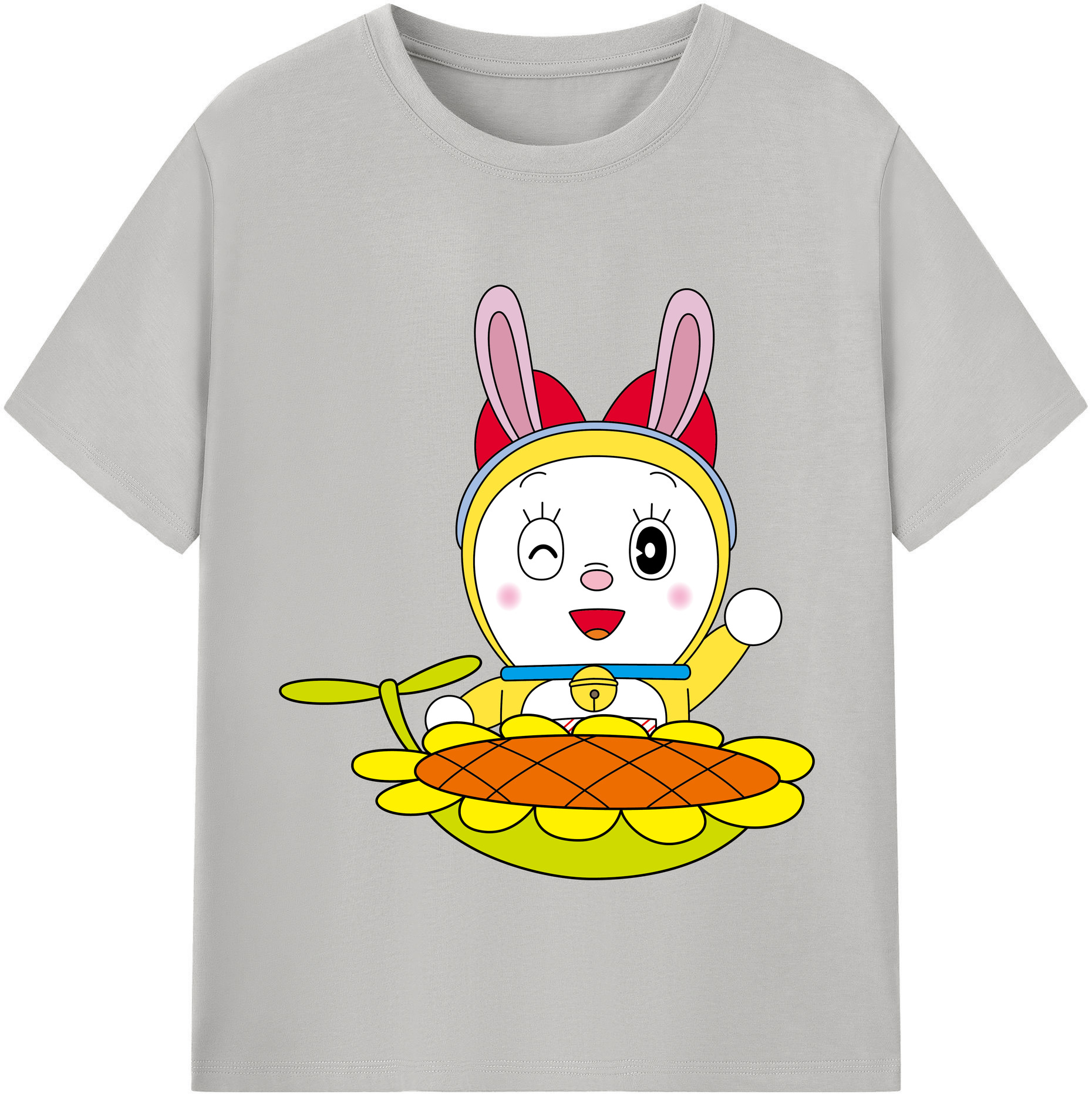 （画像用） ドラえもん ドラミ Doraemon Dorami レディースカジュアルプリントTシャツ（綿100％）