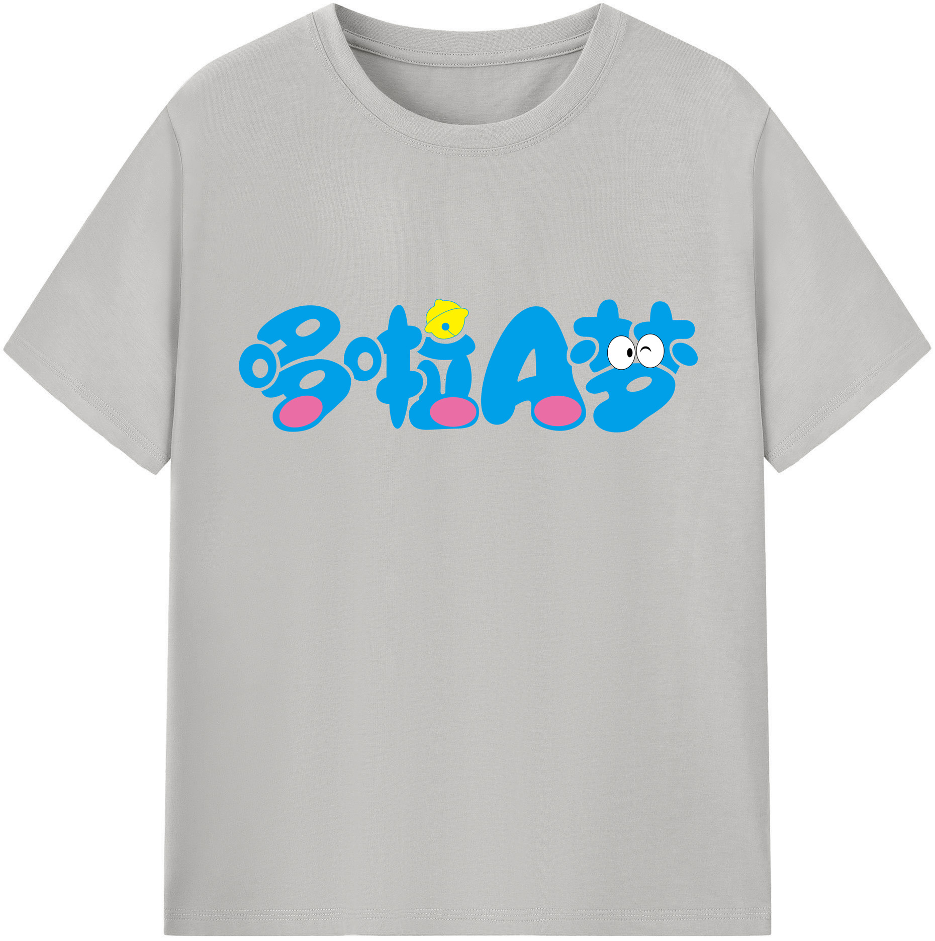 （画像用） ドラえもん Doraemon レディースカジュアルプリントTシャツ（綿100％）