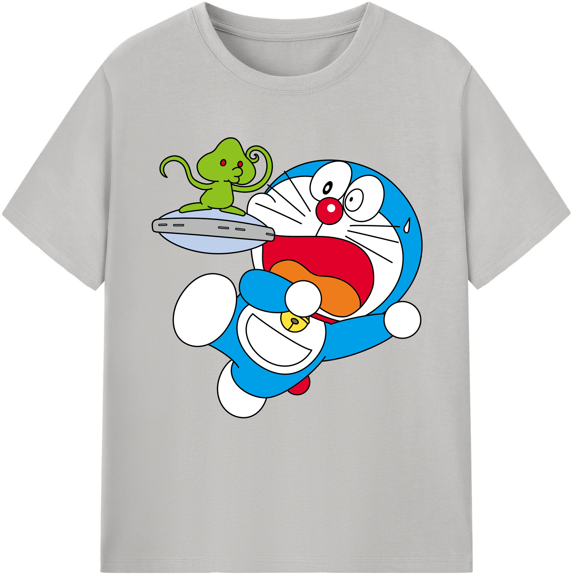 （画像用） ドラえもん Doraemon レディースカジュアルプリントTシャツ（綿100％）