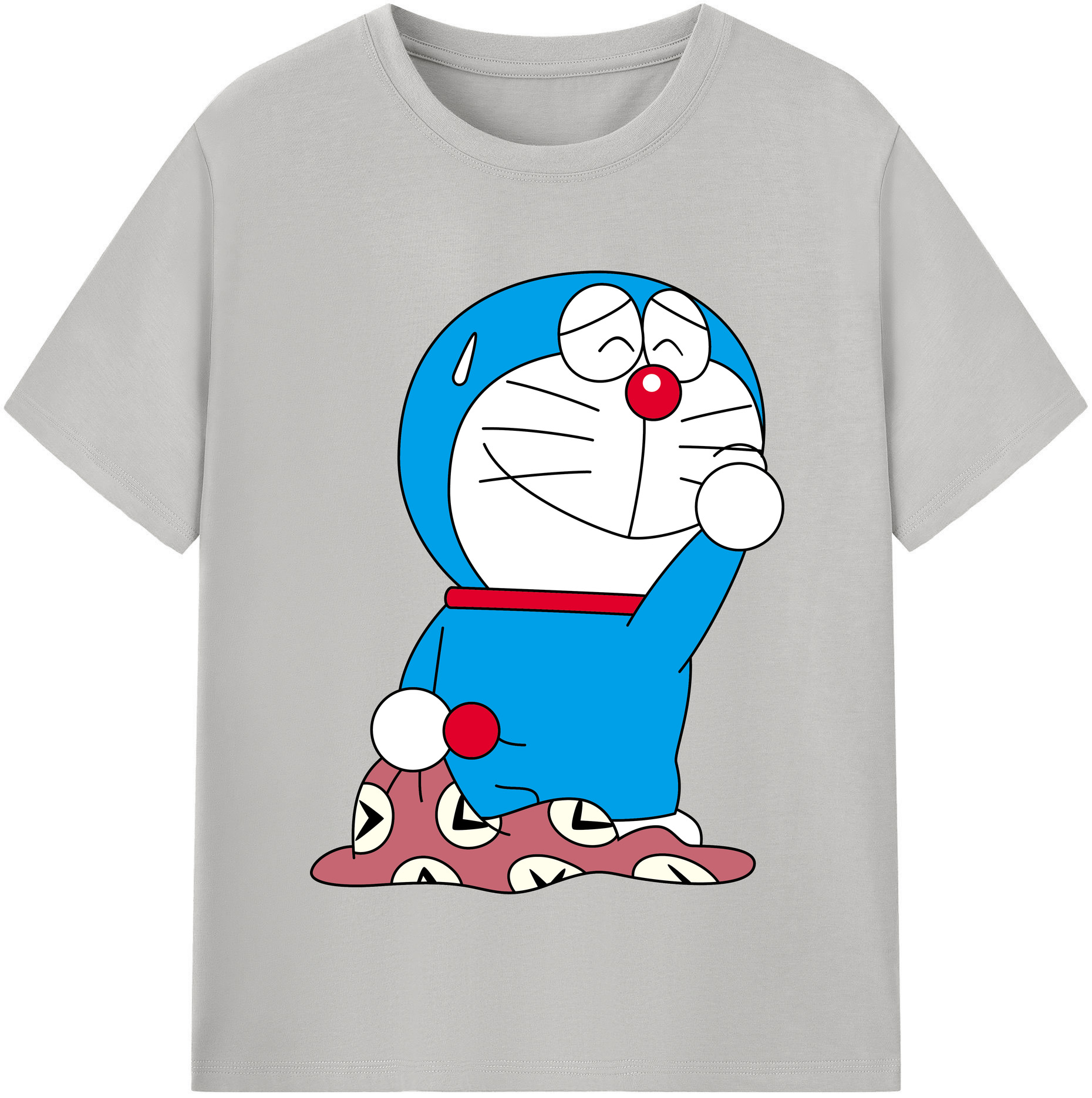 （画像用） ドラえもん Doraemon レディースカジュアルプリントTシャツ（綿100％）