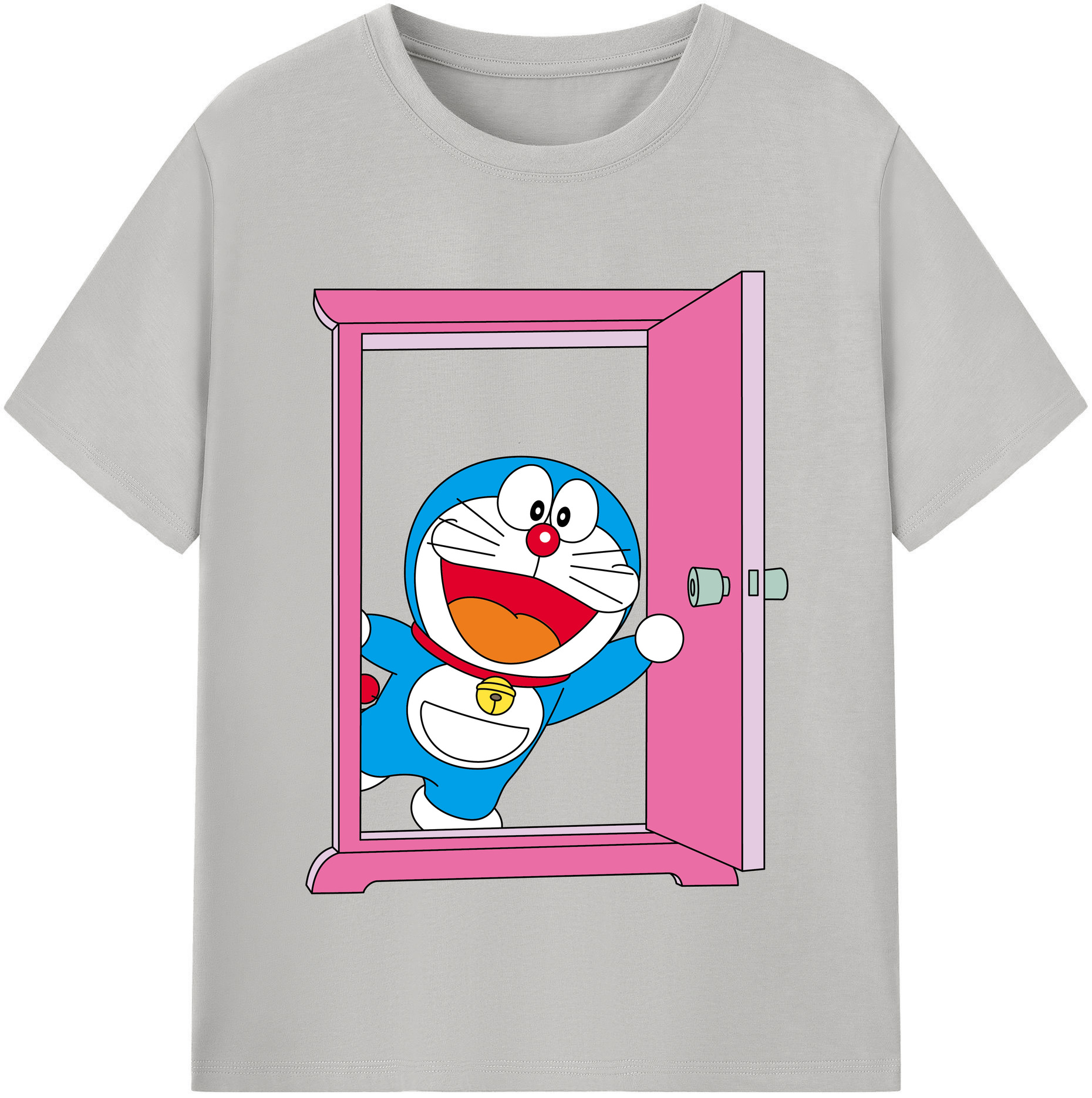（画像用） ドラえもん Doraemon レディースカジュアルプリントTシャツ（綿100％）