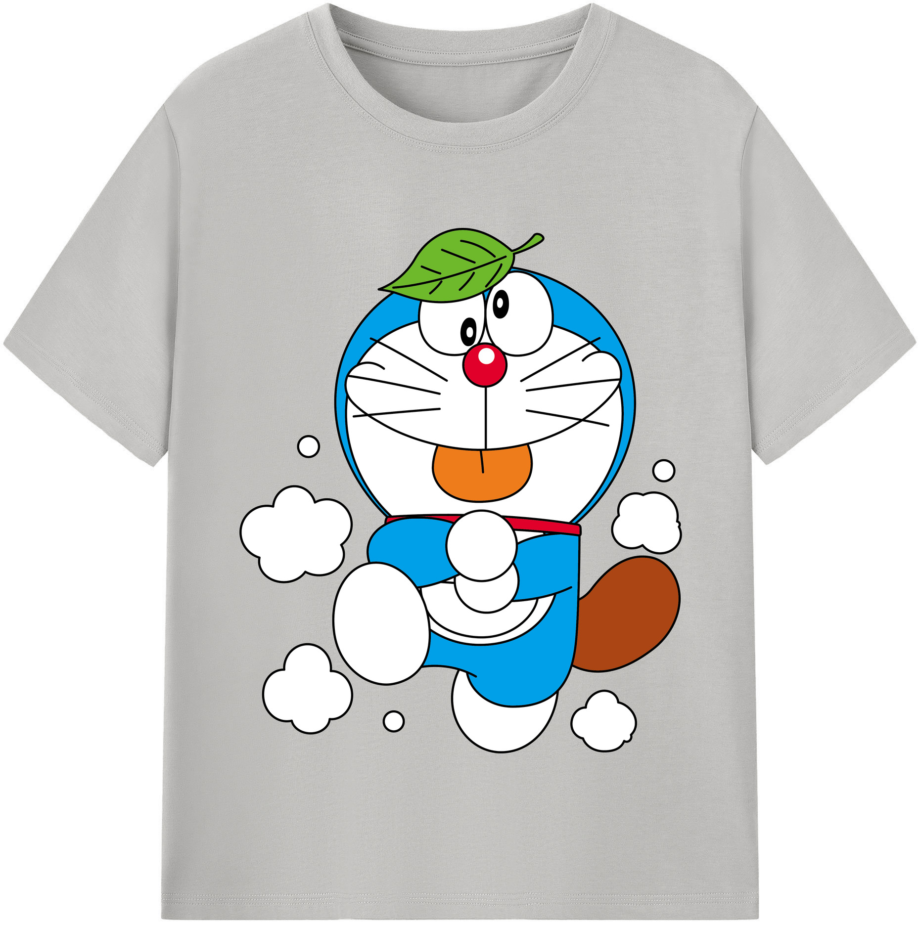 （画像用） ドラえもん Doraemon レディースカジュアルプリントTシャツ（綿100％）